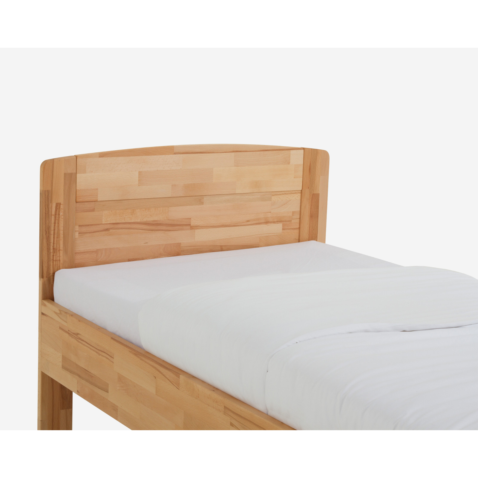 Dico Wildeiche Massivholz Einzelbett  Komfortbett Seniorenbett 430.03 Wildeiche honig geölt