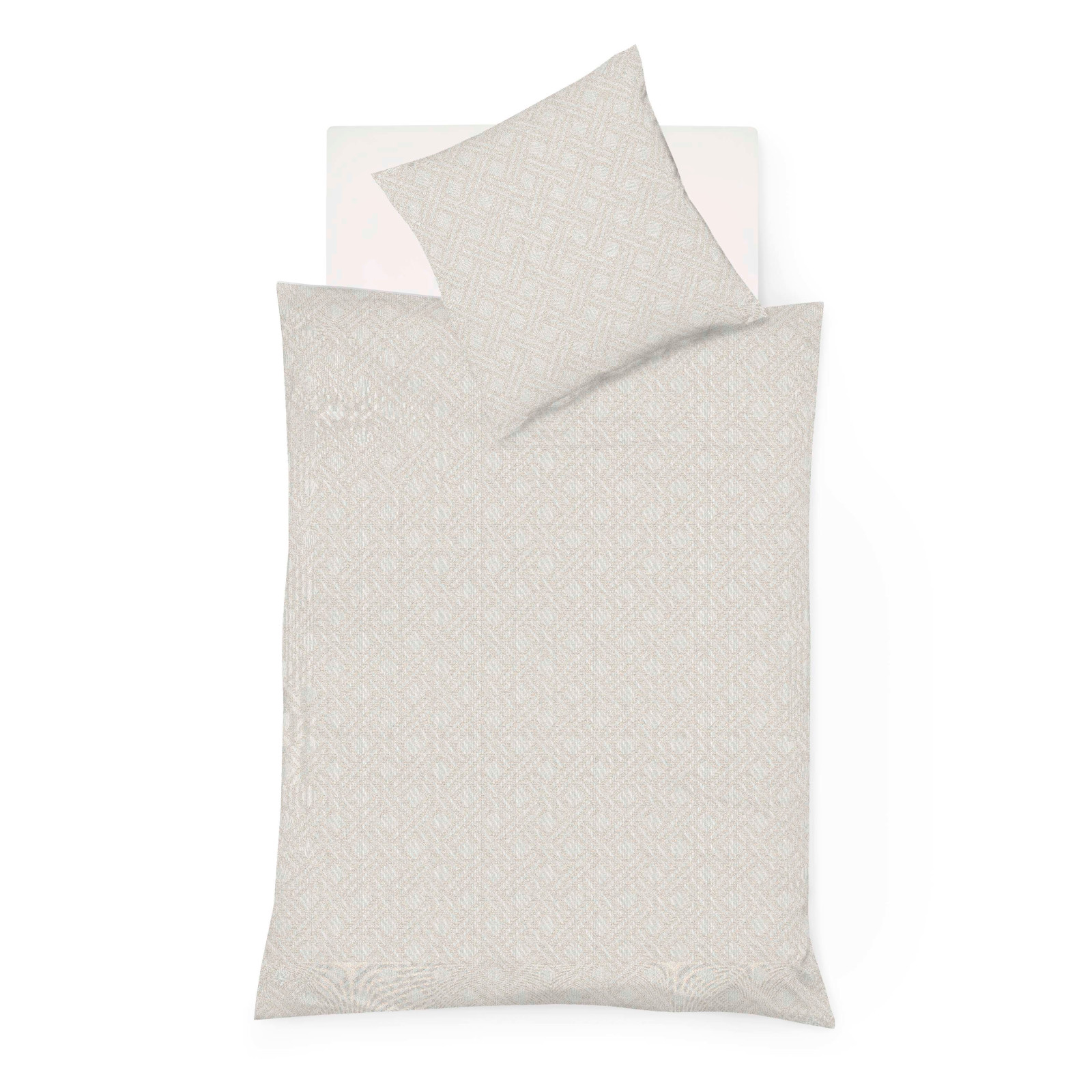 Fleuresse Black Premium Mako-Brokat-Damast Bettwäsche creme