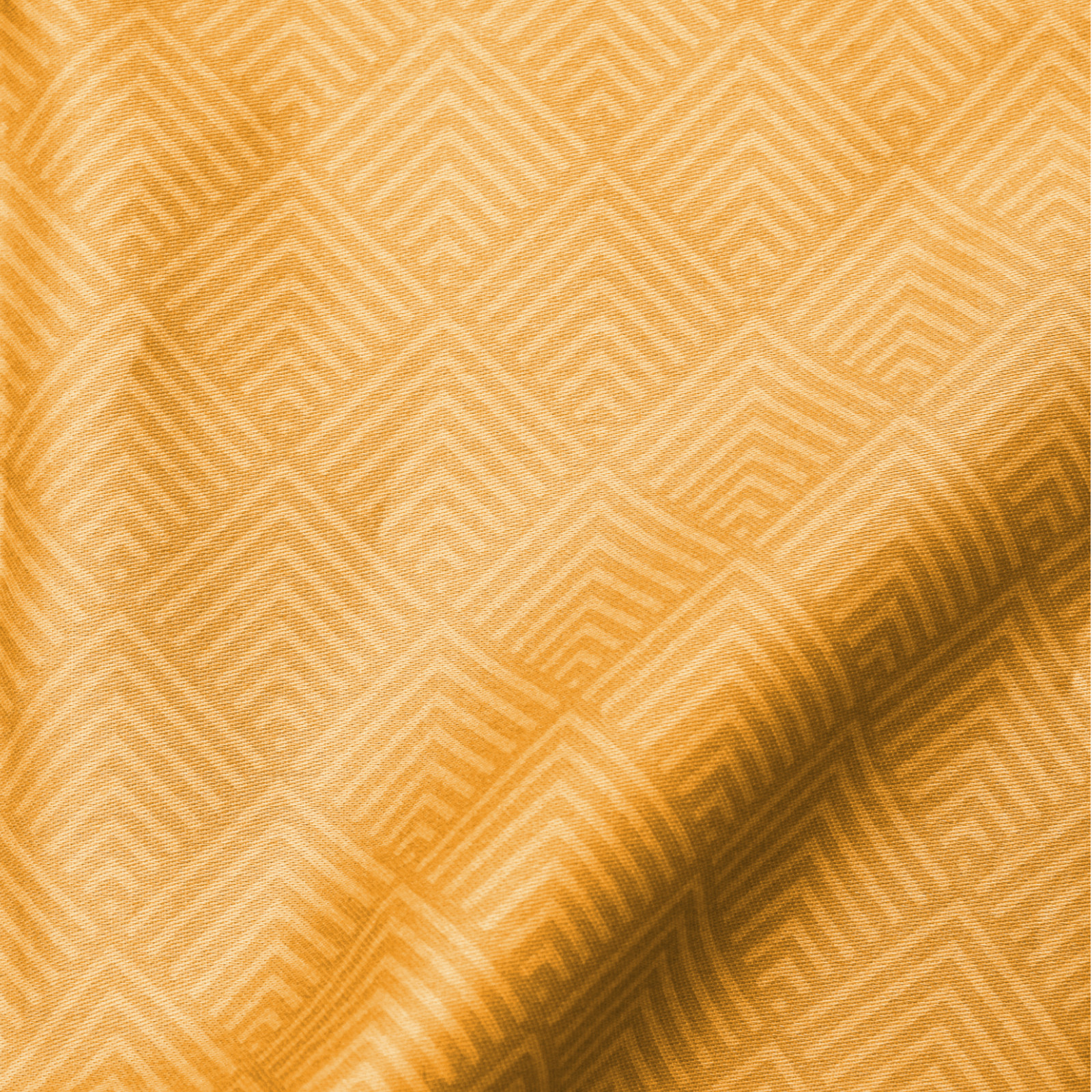 Hahn Haustextilien Mako Satin Bettwäsche falsches Uni senf Größe 200x200 cm