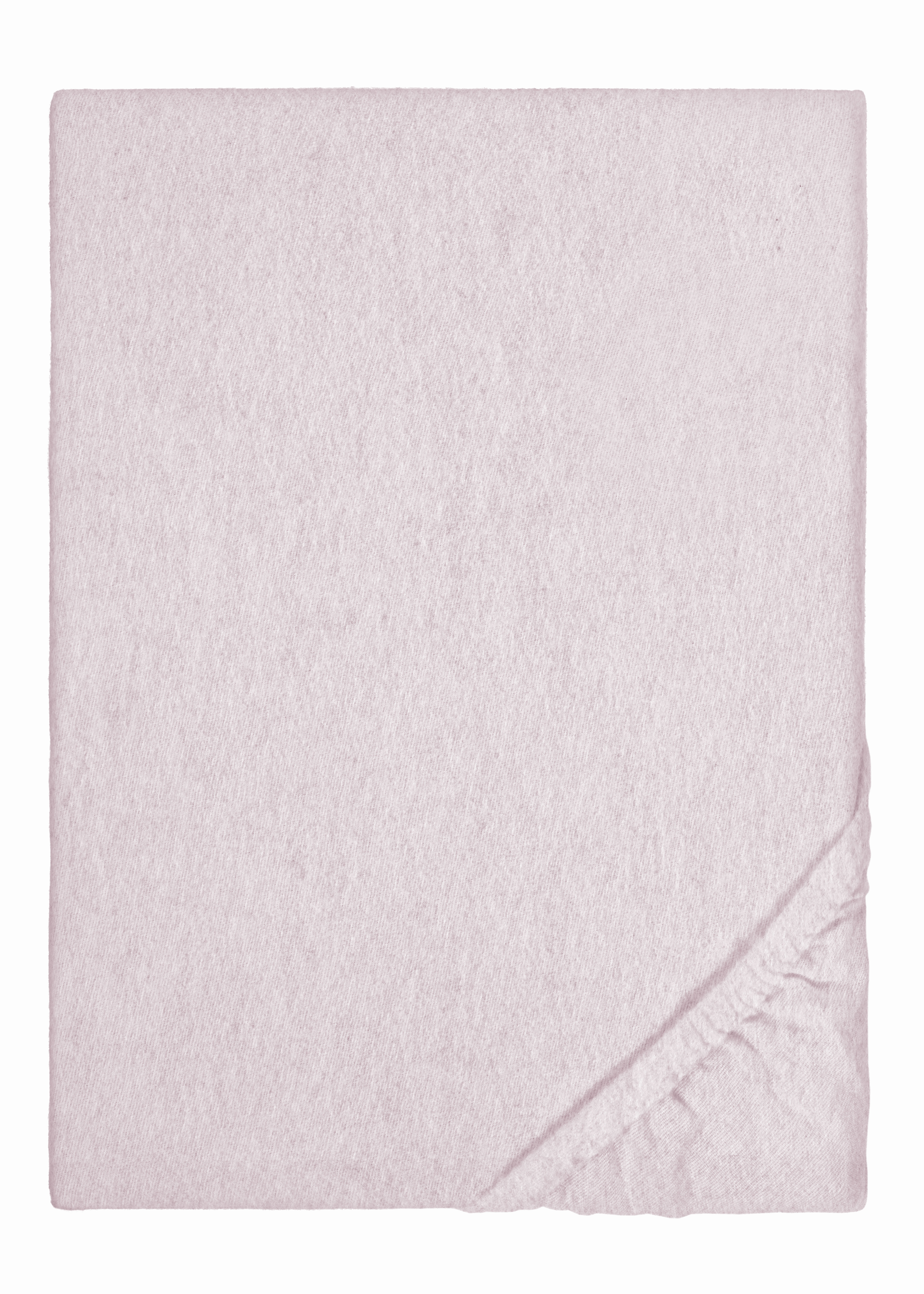 Biberna Biber-Spannbetttuch Melange uni, Größe 1x  90x190 cm - 100x200 cm, rosé