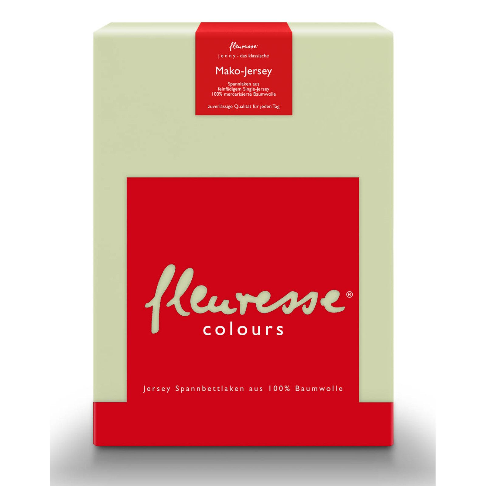 Fleuresse Mako-Jersey-Spannlaken Jenny C Farbe jade 7059