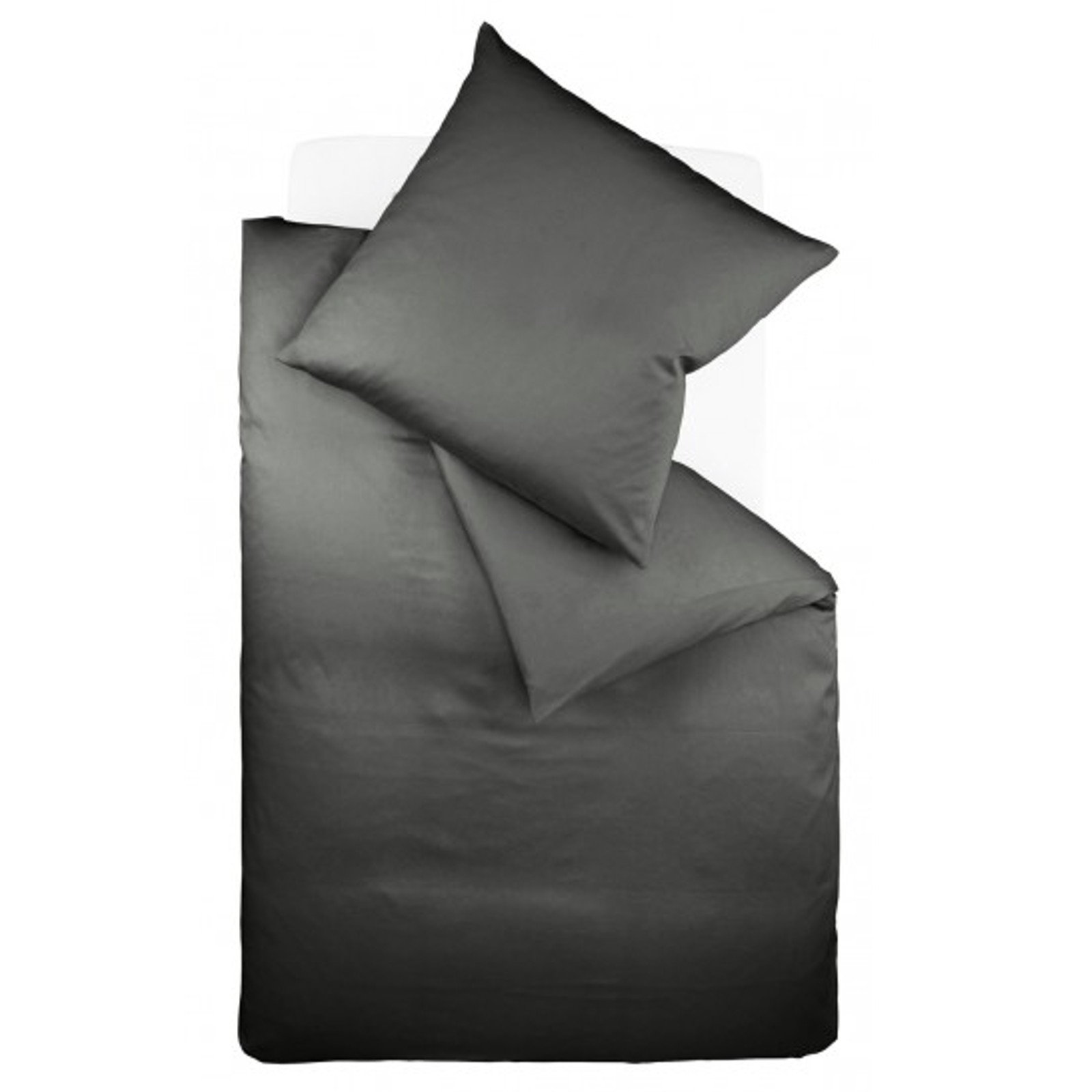 Fleuresse Interlock-Jersey-Bettwäsche colours anthrazit 9031 Größe 155x200 cm