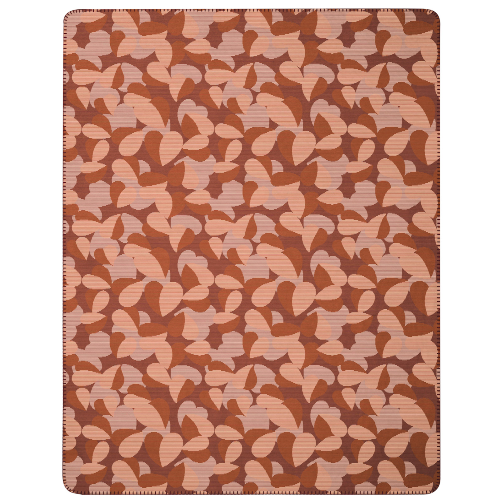 ELLE Decoration Wohndecke Optimistic Red, Größe 150x200 cm Flowers terra Kuscheldecke