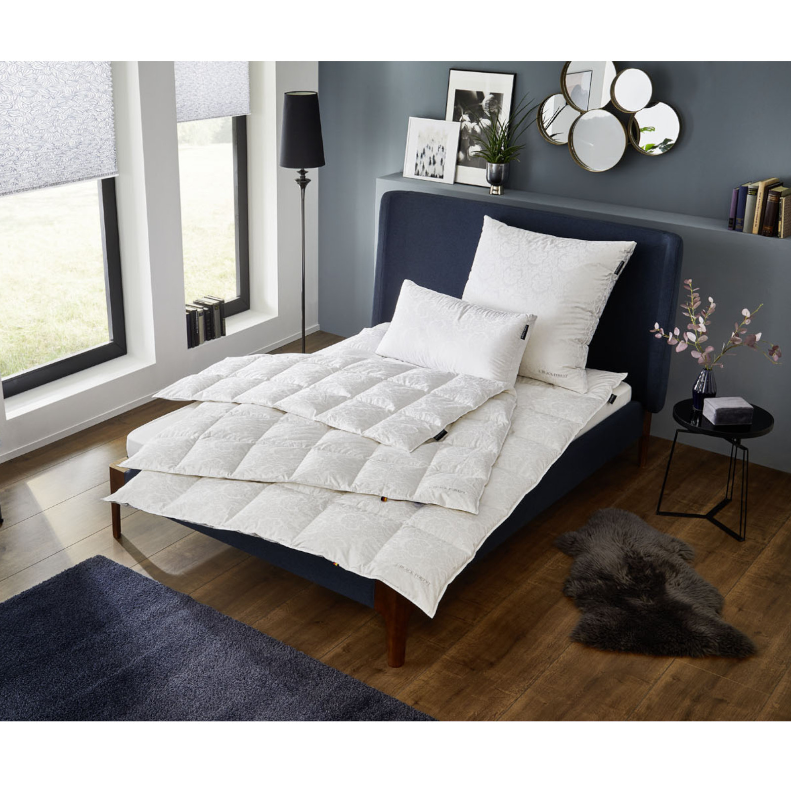 OBB Black Forest Sommerdecke Lara 155x220 cm, Schneegansdaunen-Einziehdecke