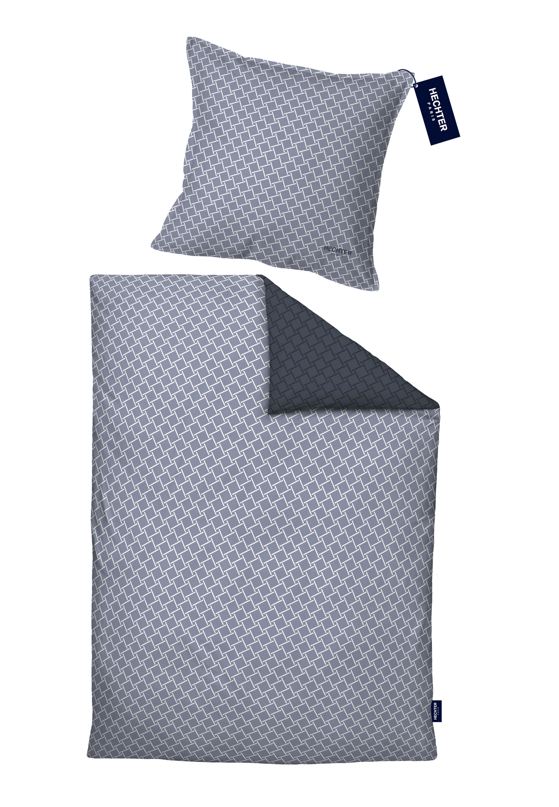 Biberna Satin 135 x 200 cm + 80 x 80 cm, marine