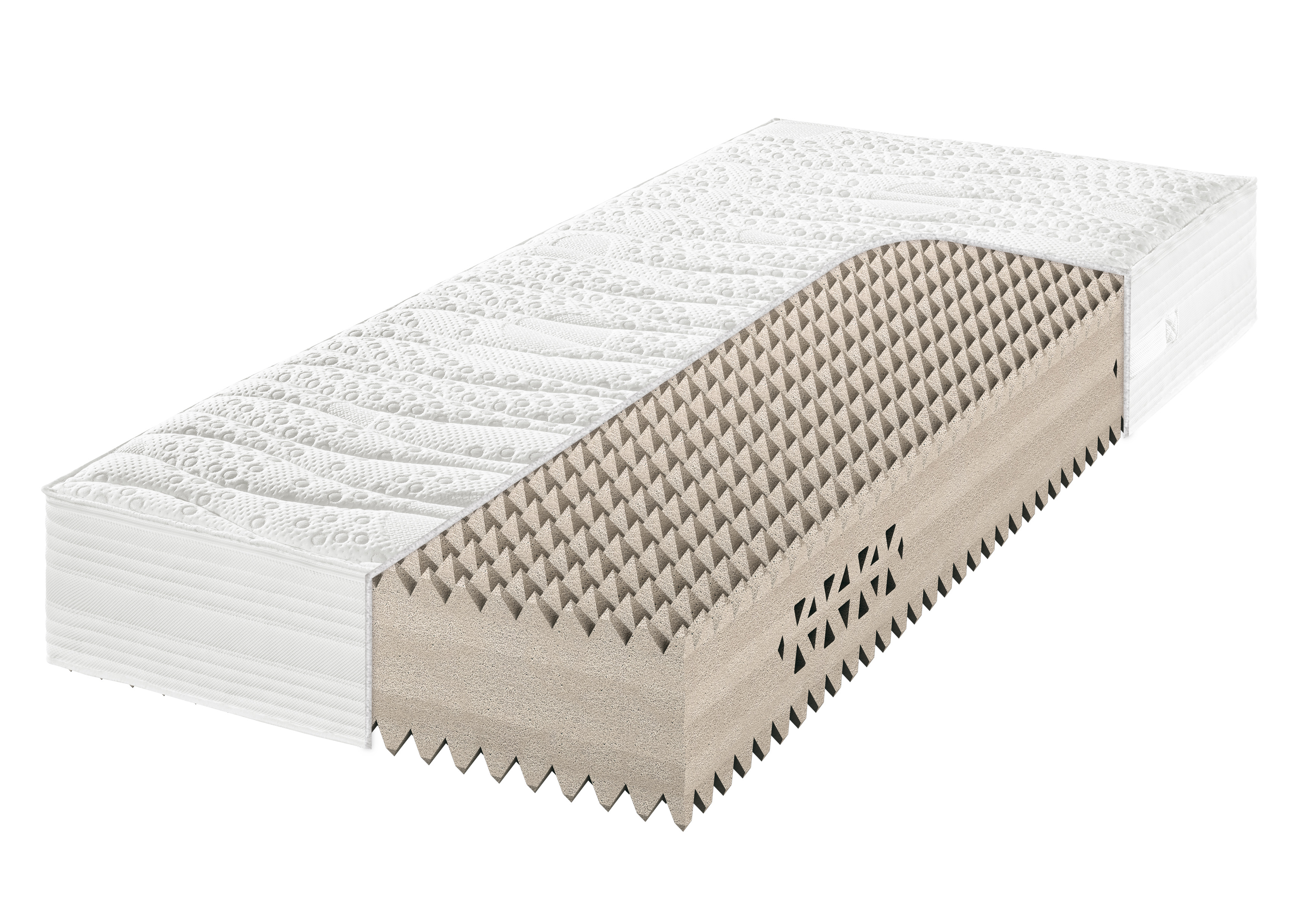 Frankenstolz Pyramedus® Matratze - Ultra HQR®-Kaltschaum H2, Größe 80x200 cm