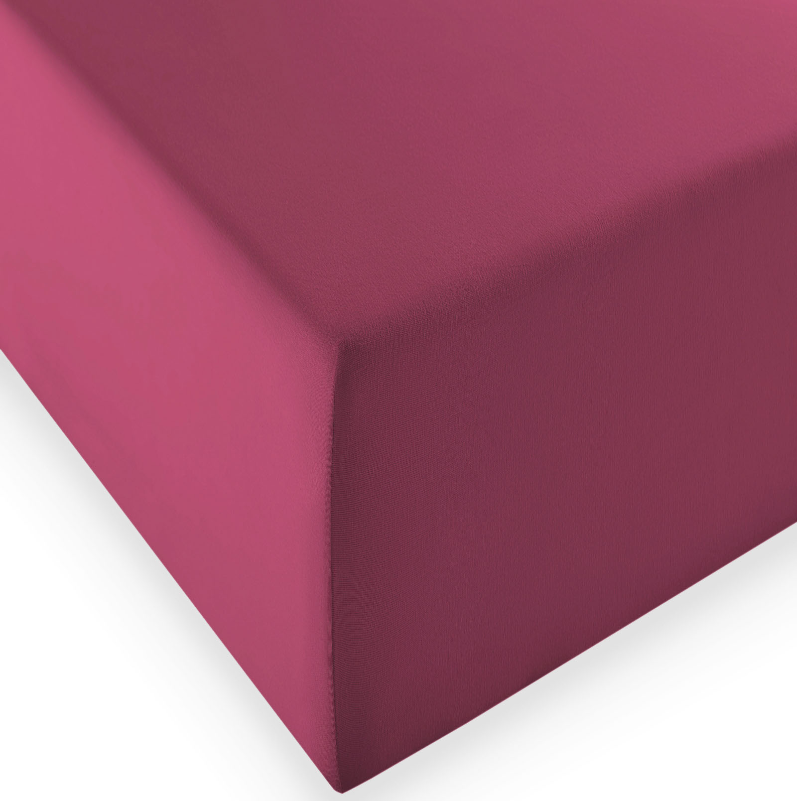 Fleuresse Boxspring- und Wasserbetten Jersey-Spannlaken comfort XL 5015 himbeere