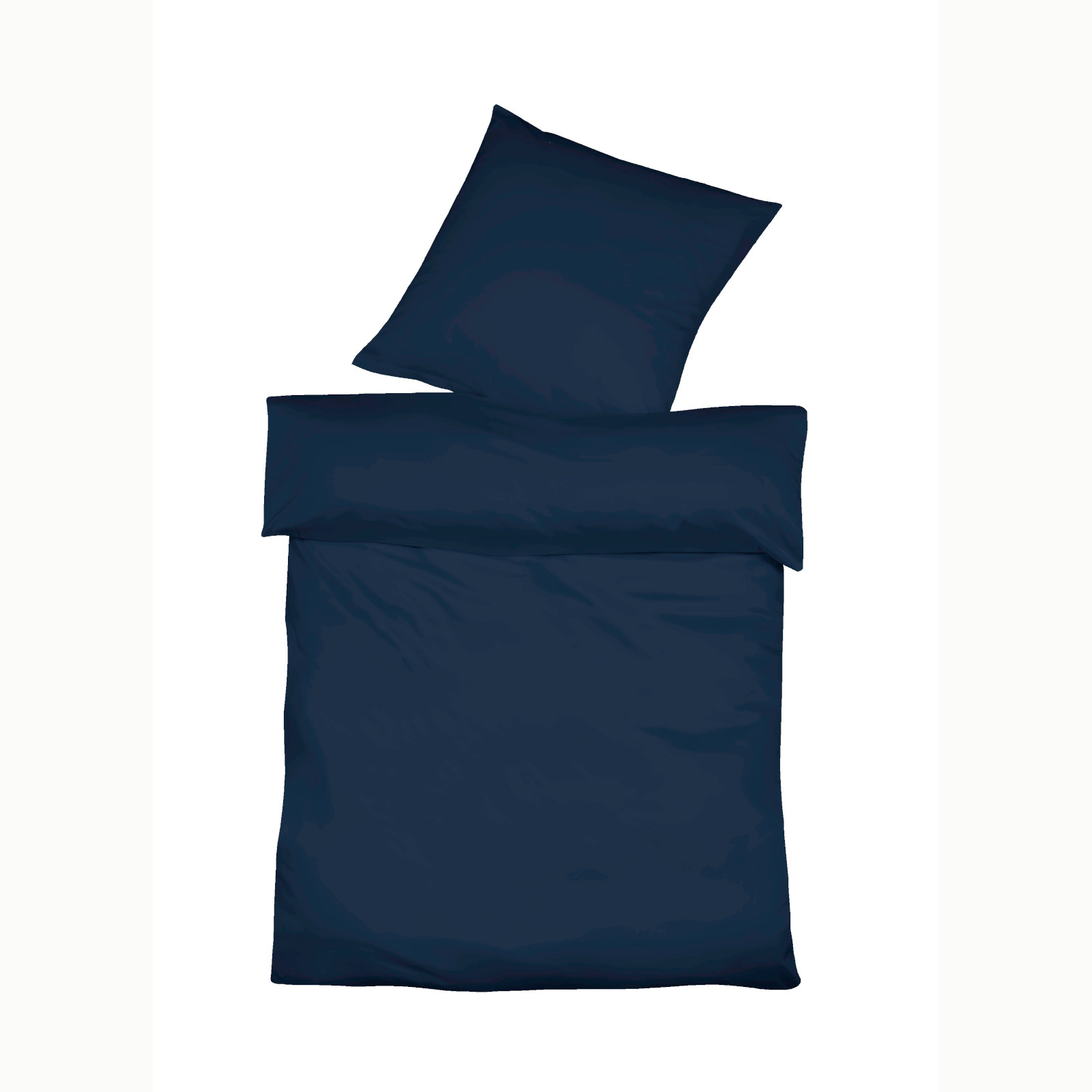 Fleuresse Halbleinen-Bettwäsche Provence, navy