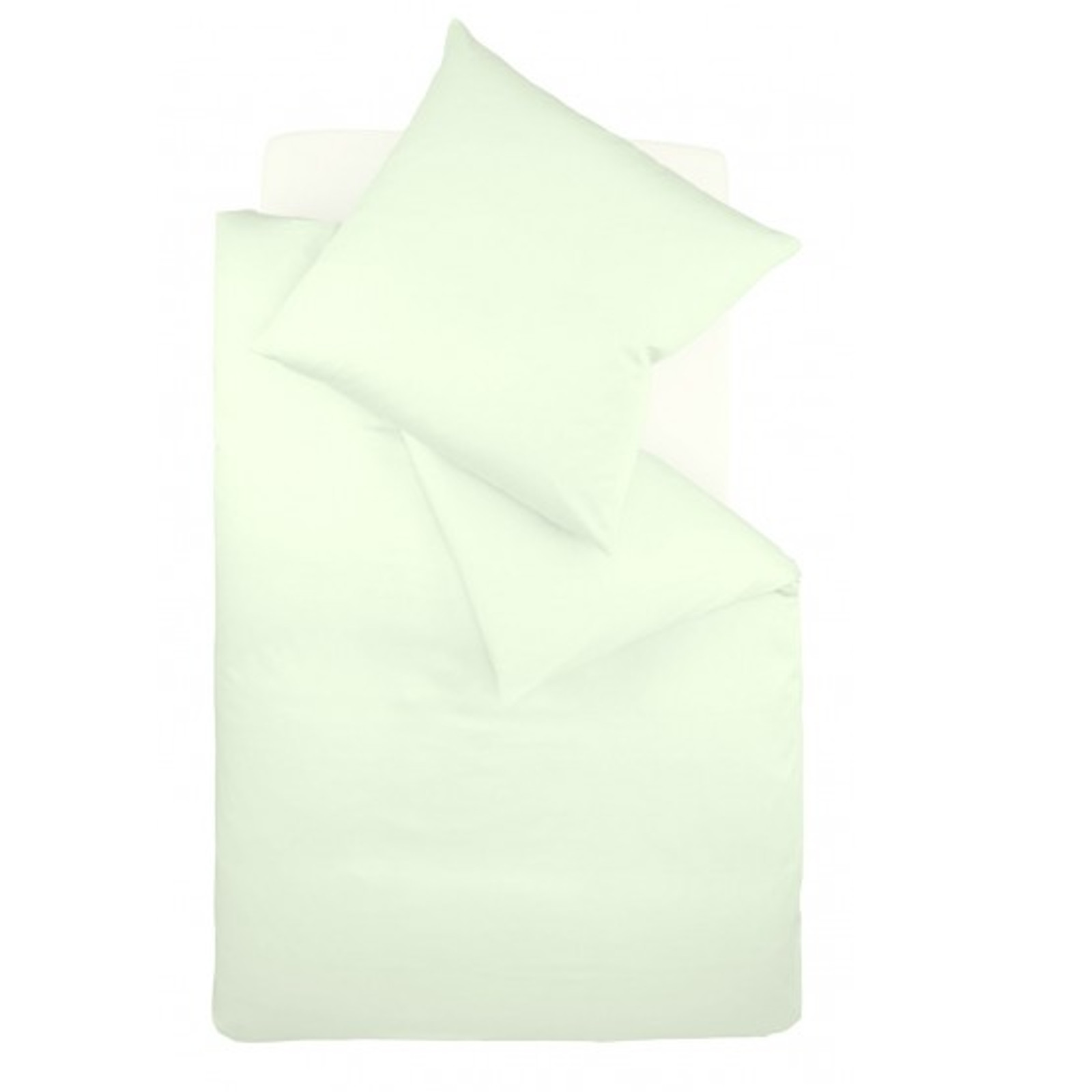 Fleuresse Interlock-Jersey-Bettwäsche colours pastellgrün 7059 Größe 155x220 cm