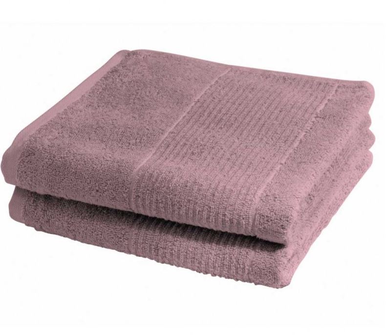 Fleuresse Frottier Duschtuch  2-er Set Größe 70x140 cm, Farbe 16 rose
