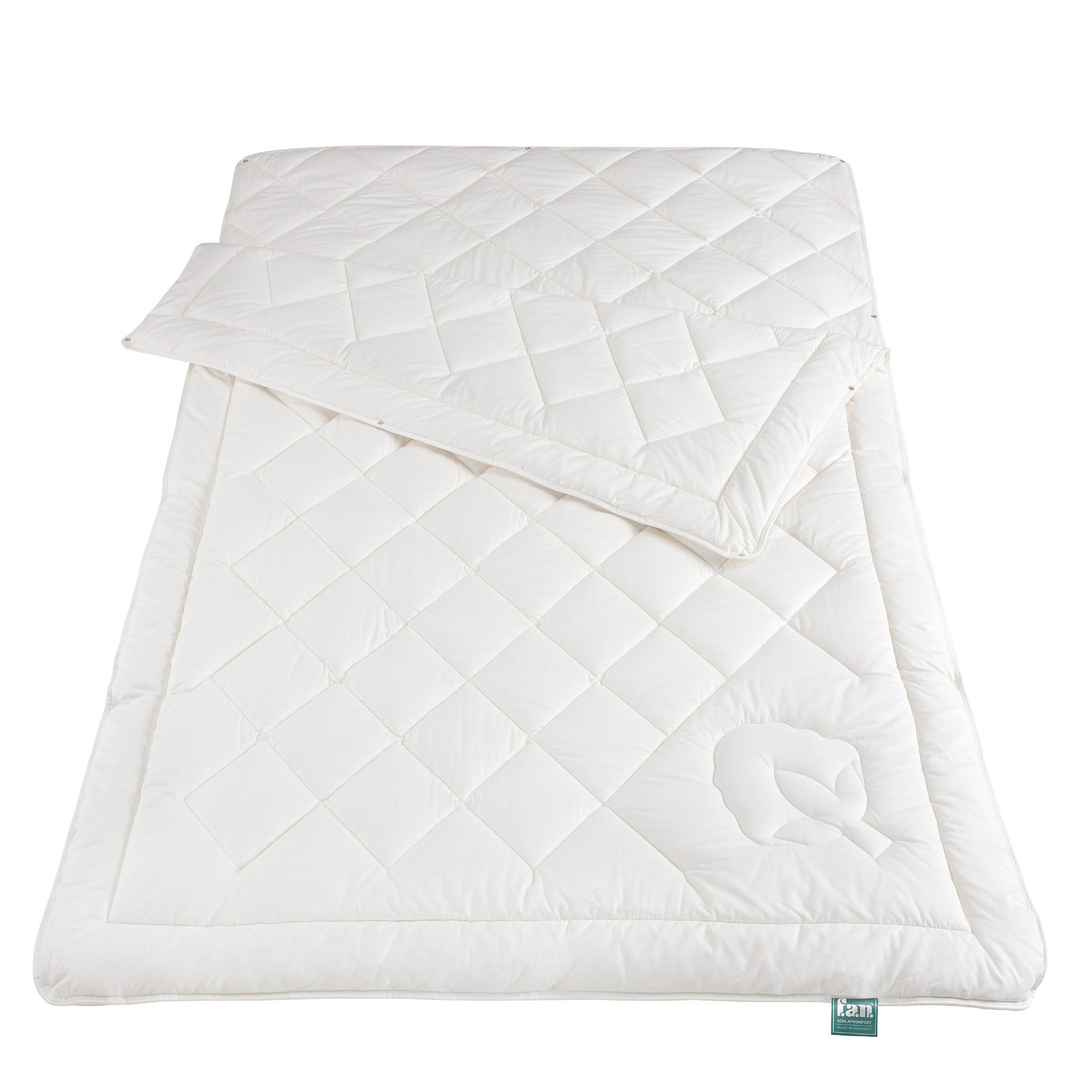 fan Vierjahreszeiten-Steppbett kbA Baumwolle Größe 155x220 cm