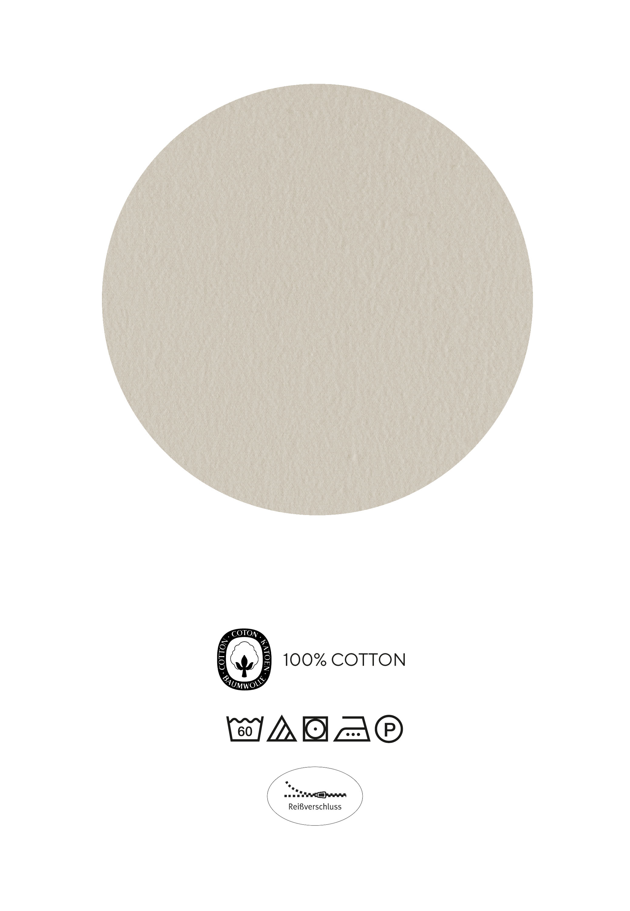 Biberna Gräser 135x200 cm+80x80 cm, Feinbiber Bettwäsche taupe