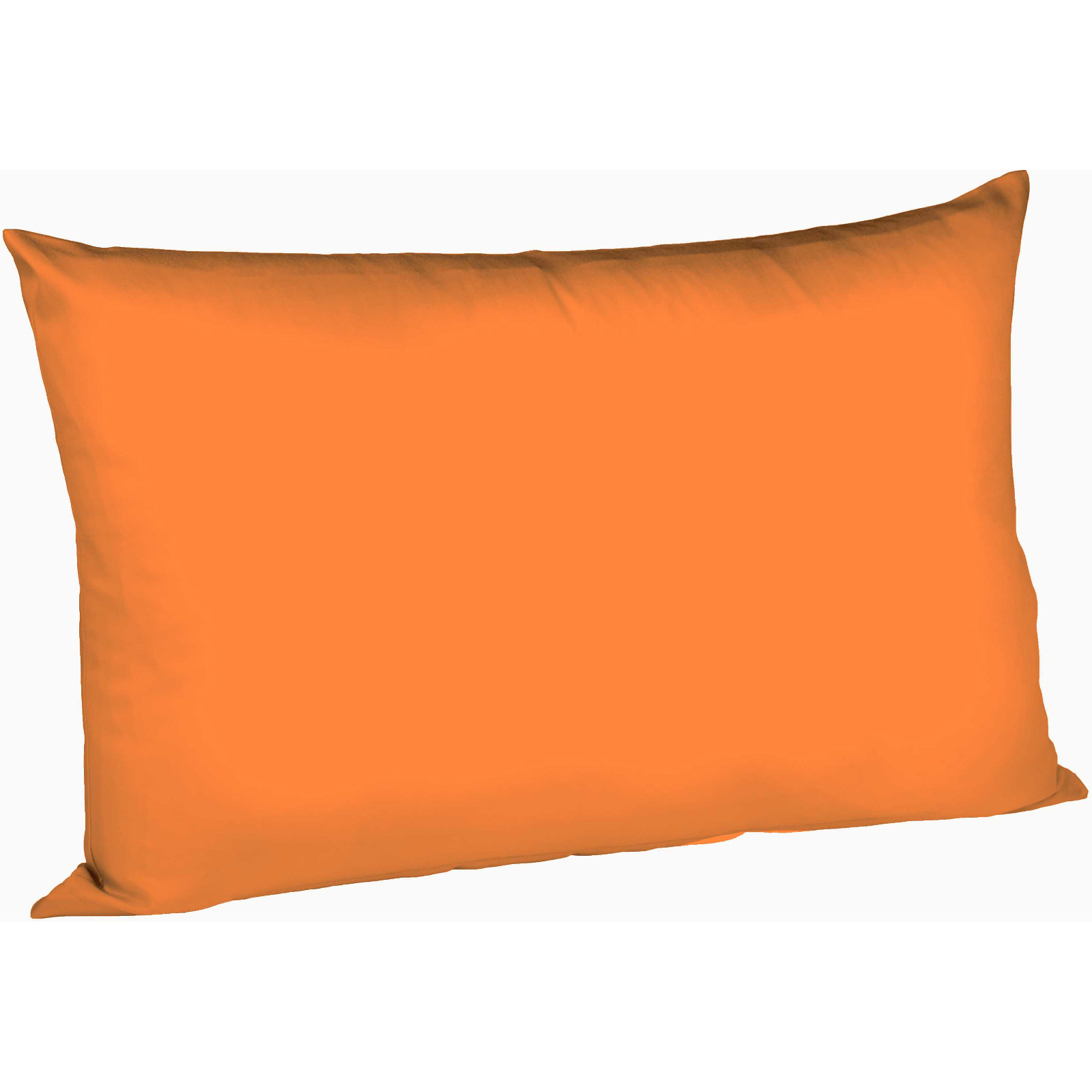 Fleuresse Mako-Satin-Kissenbezug uni colours Farbe orange 2044
