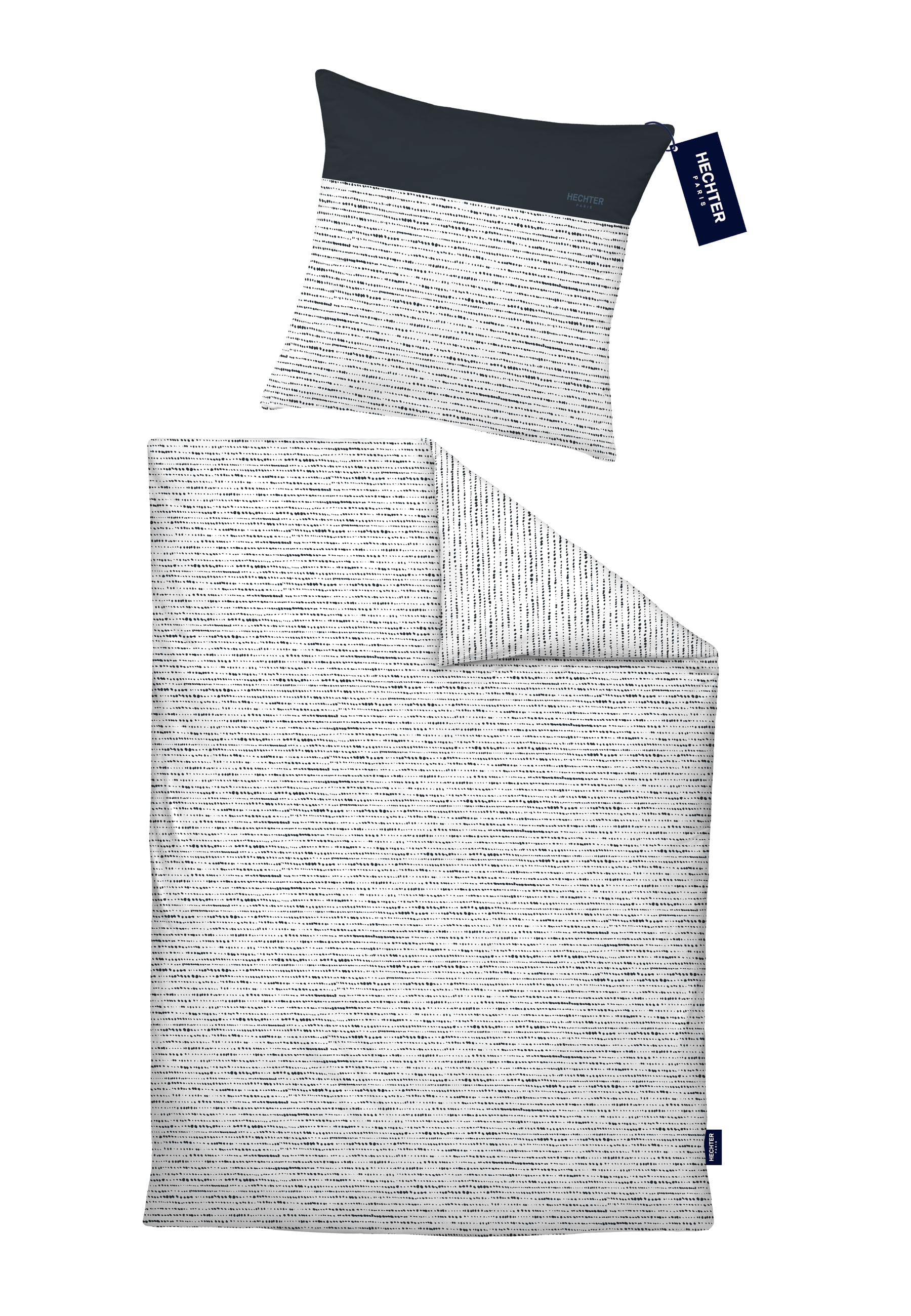 Biberna Renforcé 155 x 220 cm + 80 x 80 cm, marine