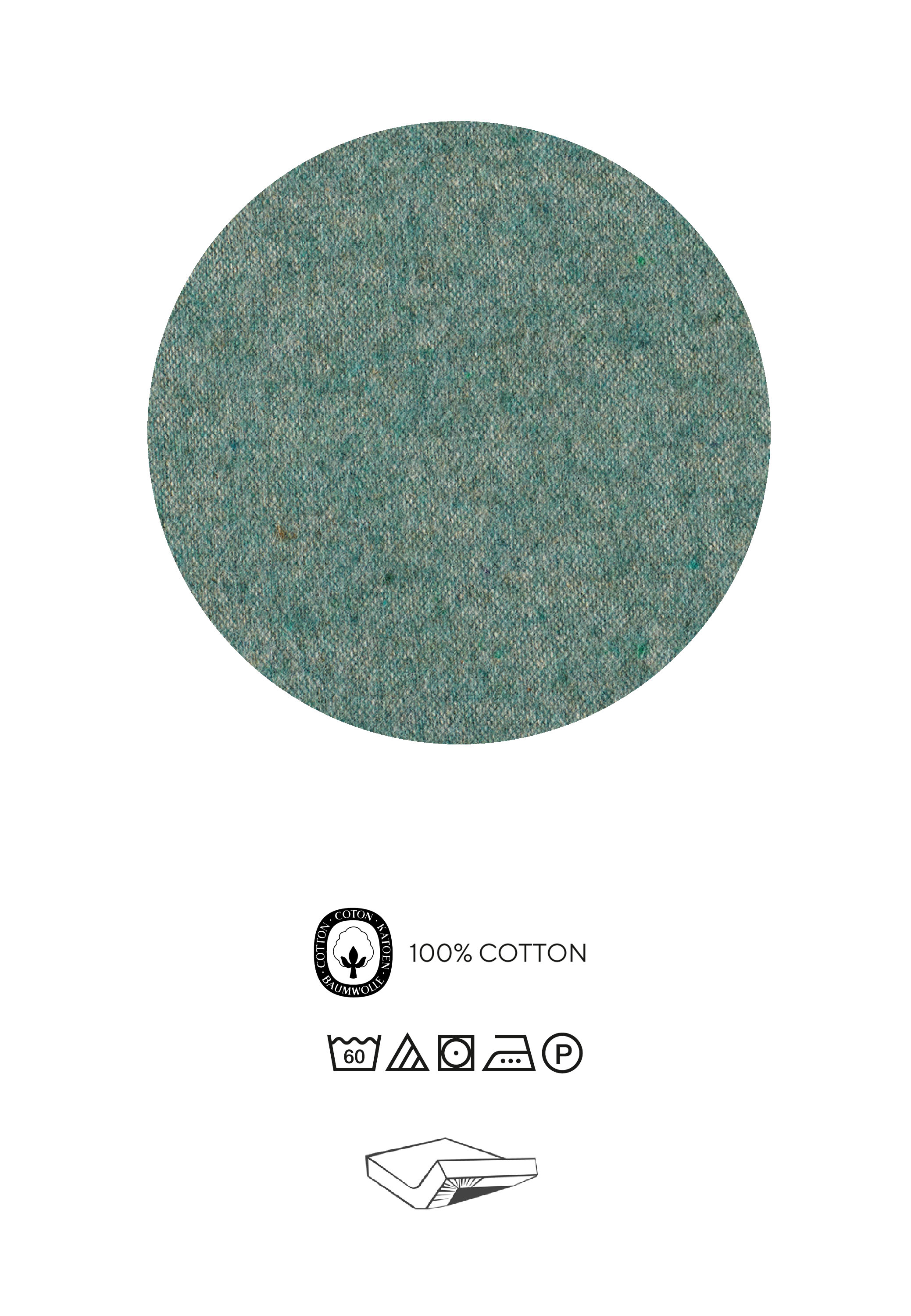 Biberna Spannbetttuch fichte 180x200 cm-200x200 cm, Biber Melange uni
