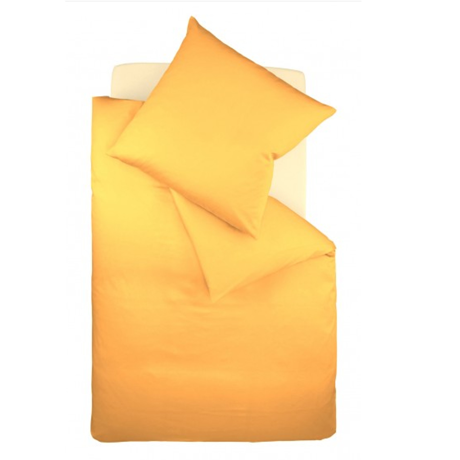 Fleuresse Interlock-Jersey-Bettwäsche colours sonne 2349 Größe 155 cm x 200 cm
