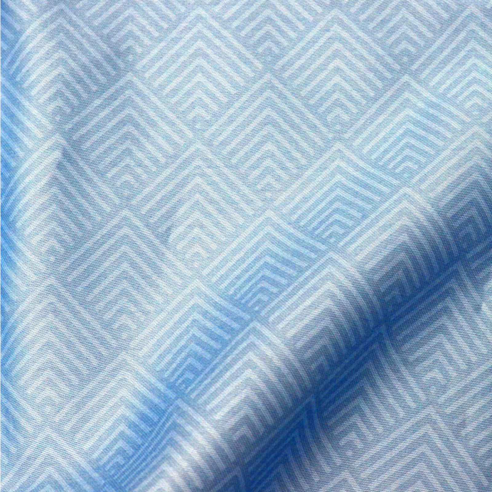 Hahn Haustextilien Mako Satin Bettwäsche falsches Uni rauchblau Größe 200x200 cm