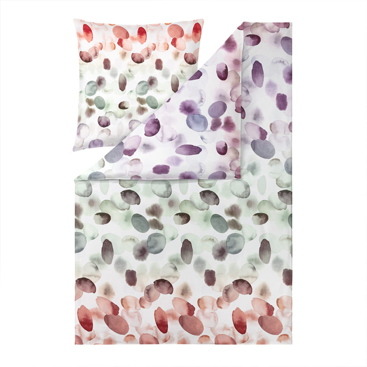 Estella Impulse Mako-Satin Garnitur Millie, 135x200 cm+80x80 cm, multicolor