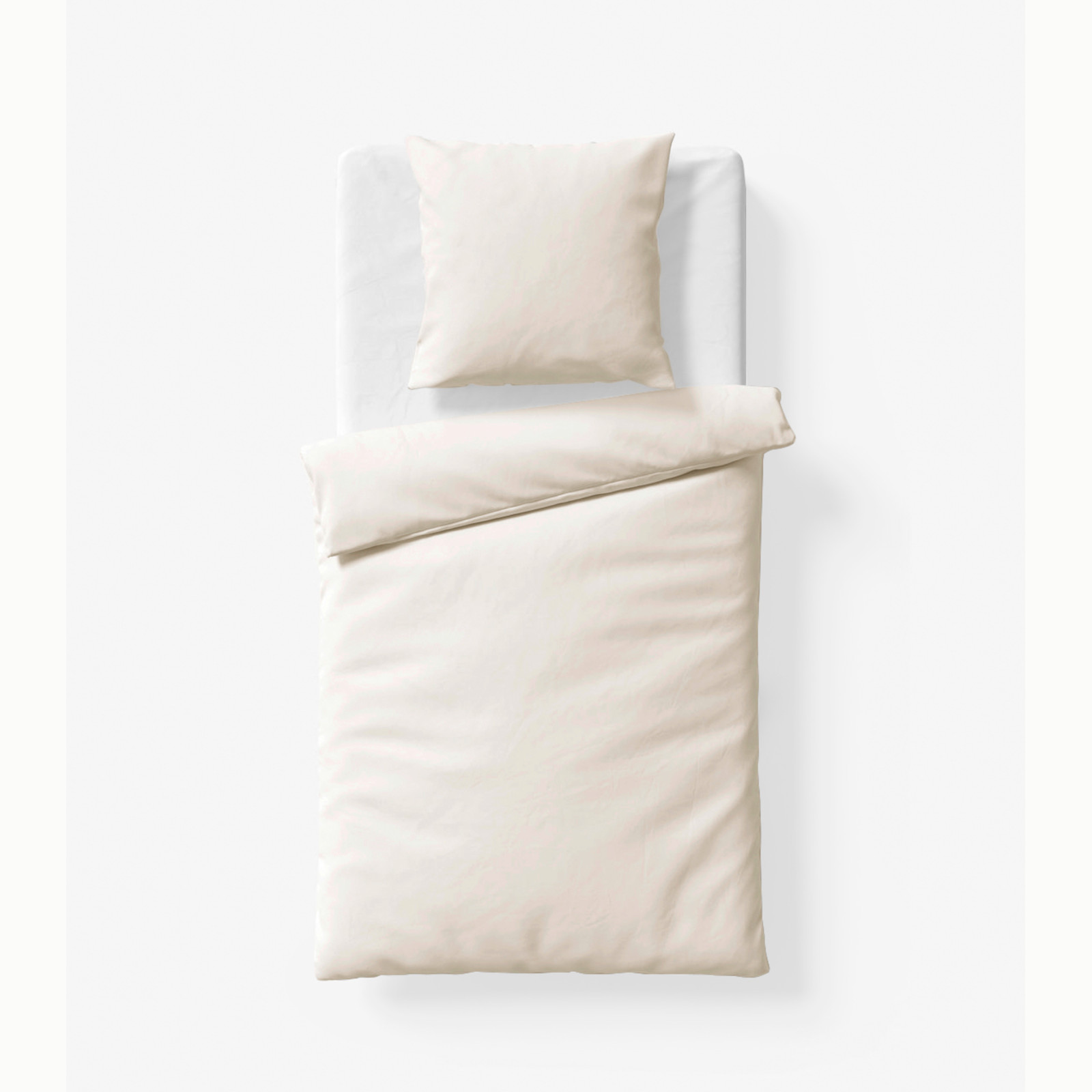 Fleuresse Black Premium Tencel Uni Bettwäsche, ecru