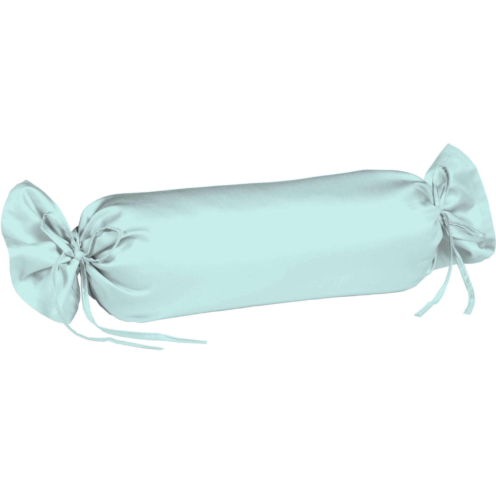 1x Fleuresse Mako-Satin-Kissenbezug Colours, eisblau