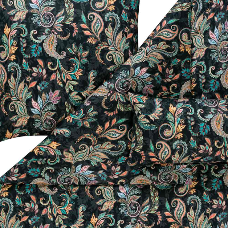 Estella Regina multicolor 155x220 cm, Mako-Satin-Bettwäsche
