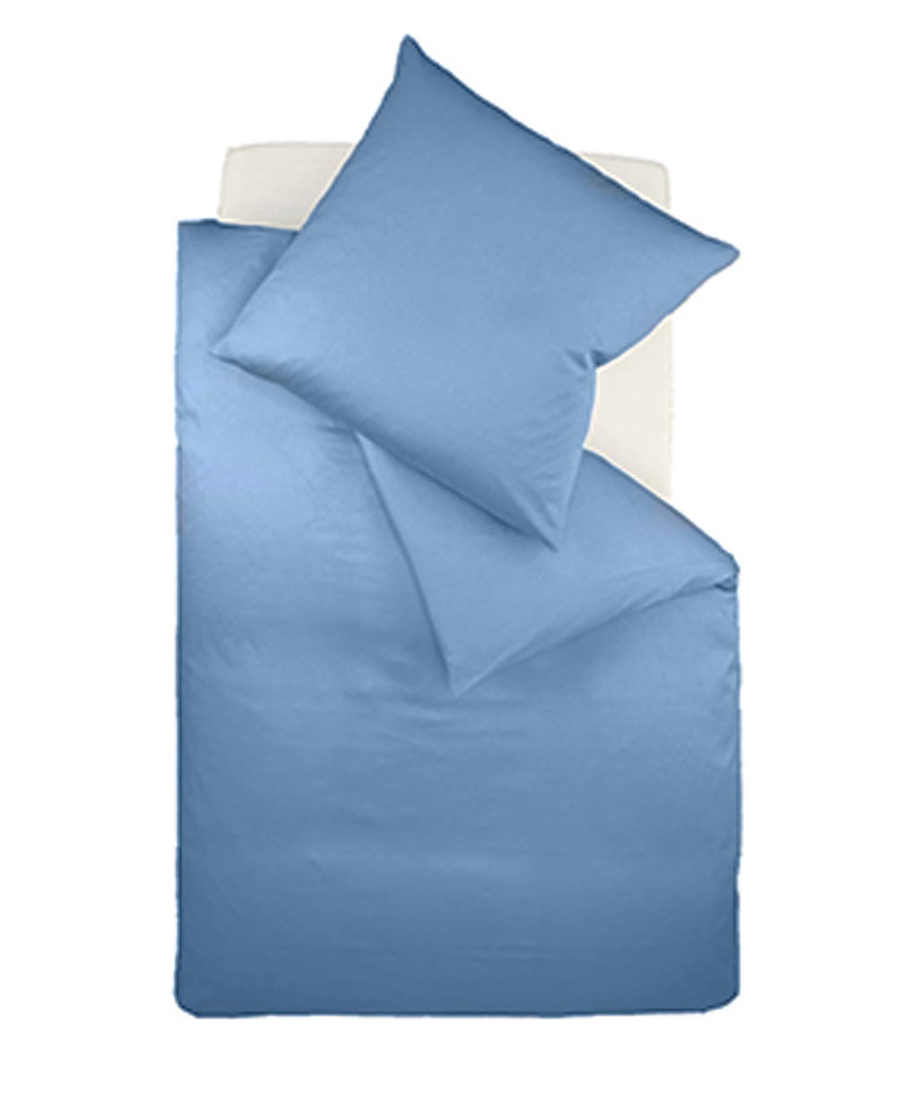Fleuresse Mako-Satin-Bettwäsche Colours, denim