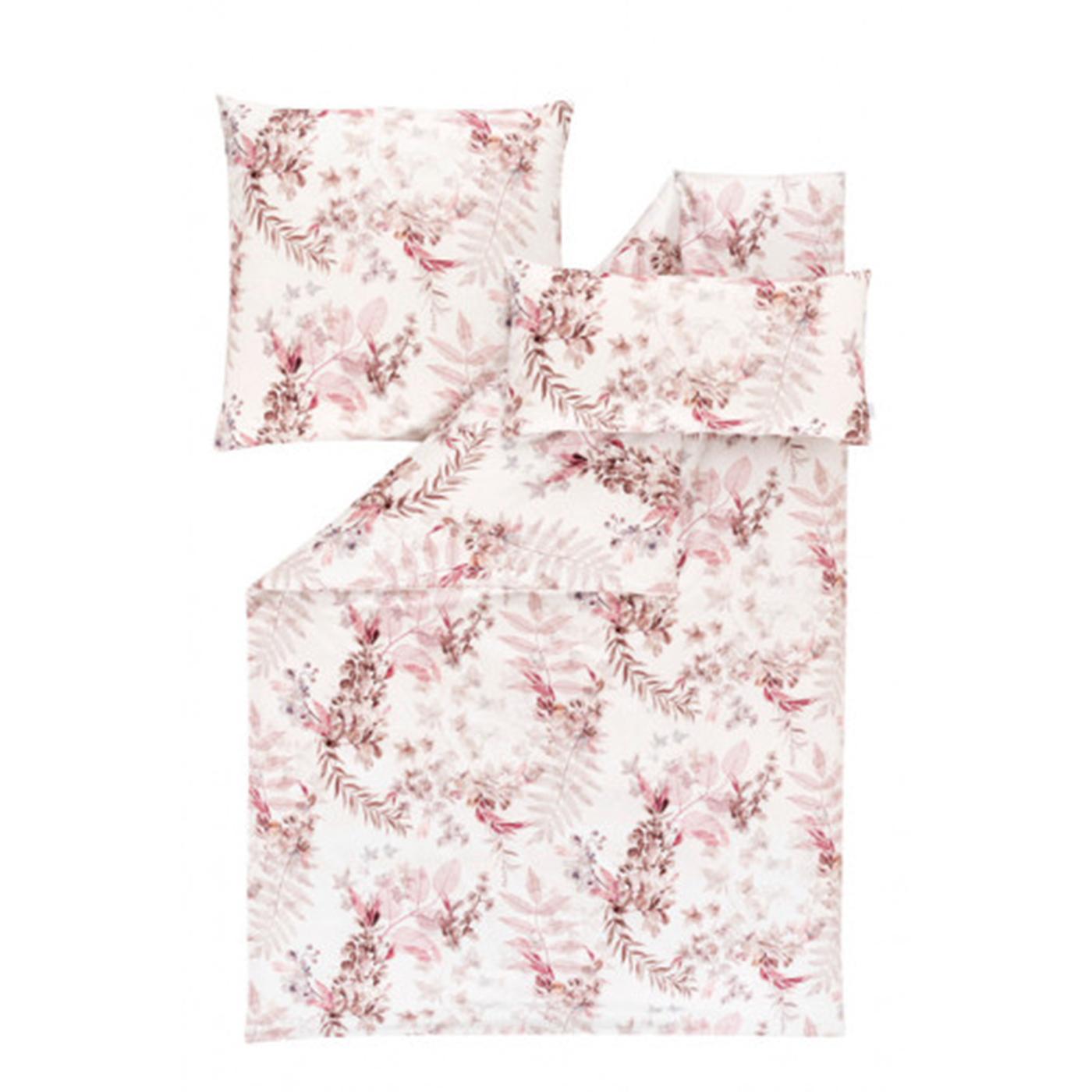 Estella Mako-Satin Bettwäsche Evia, Größe  135 x 200, Rosenholz