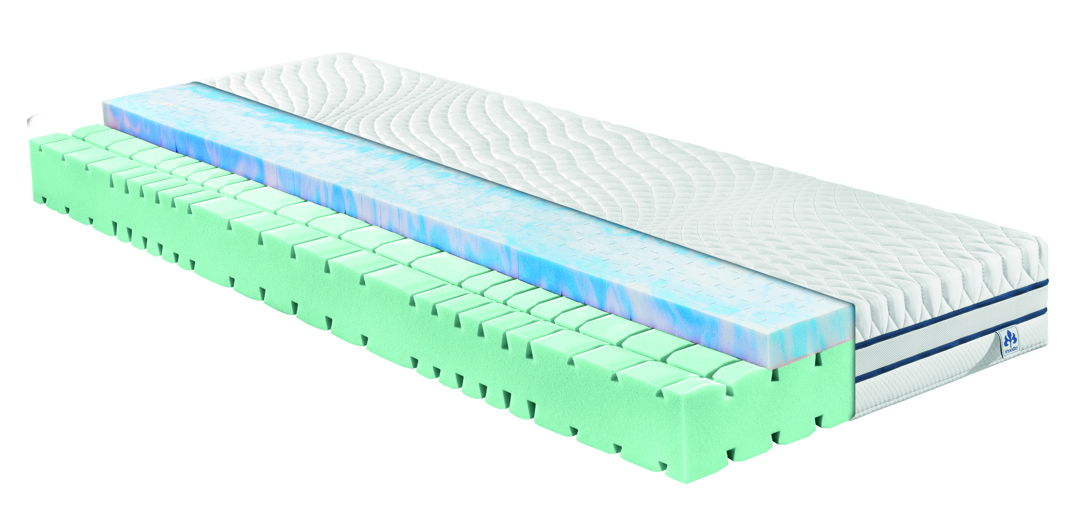 IRISETTE 7-Zonen-Hybridschaum-Matratze Cuba 24 HS Härtgegrad H3