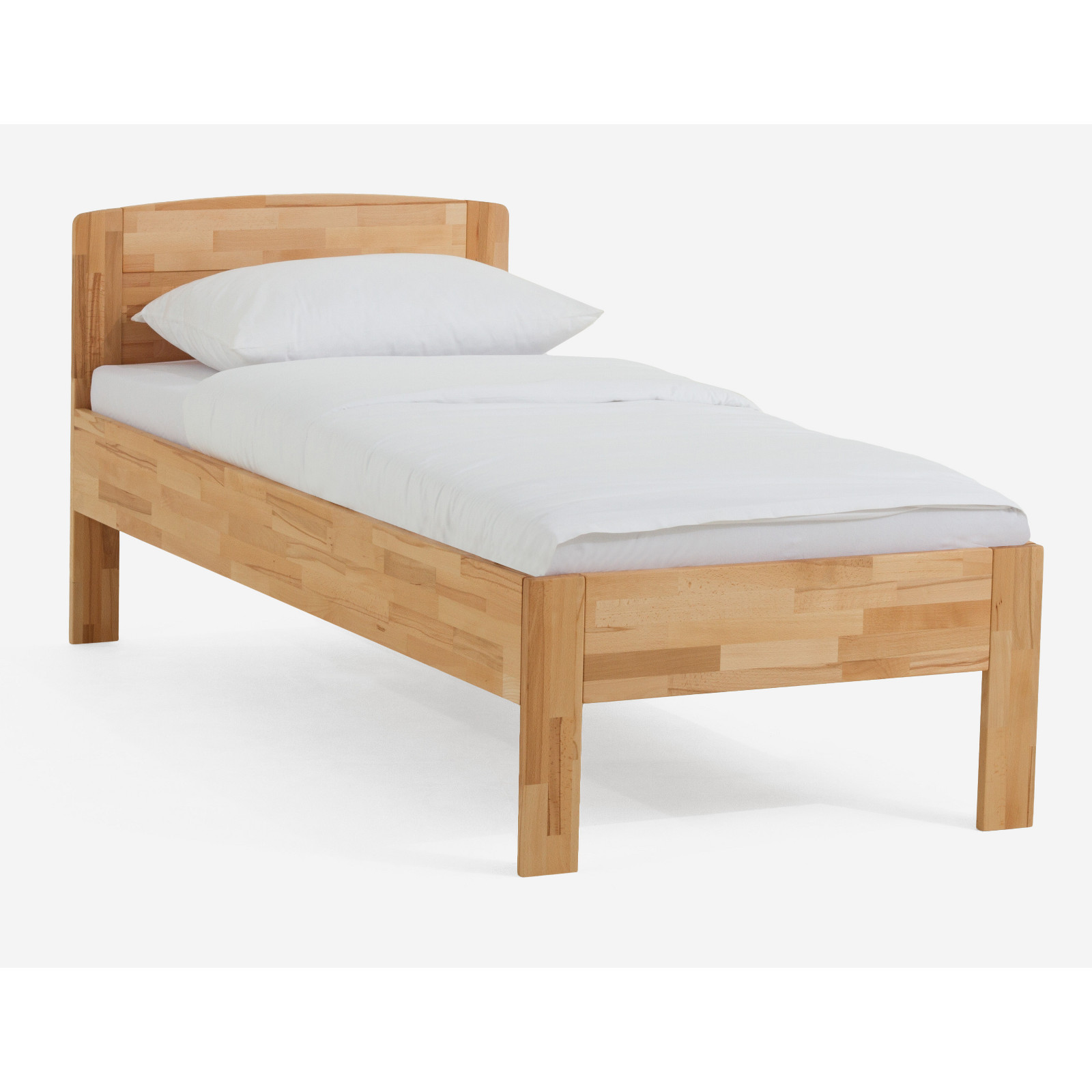 Dico Wildeiche Massivholz Einzelbett  Komfortbett Seniorenbett 430.03 Wildeiche honig geölt