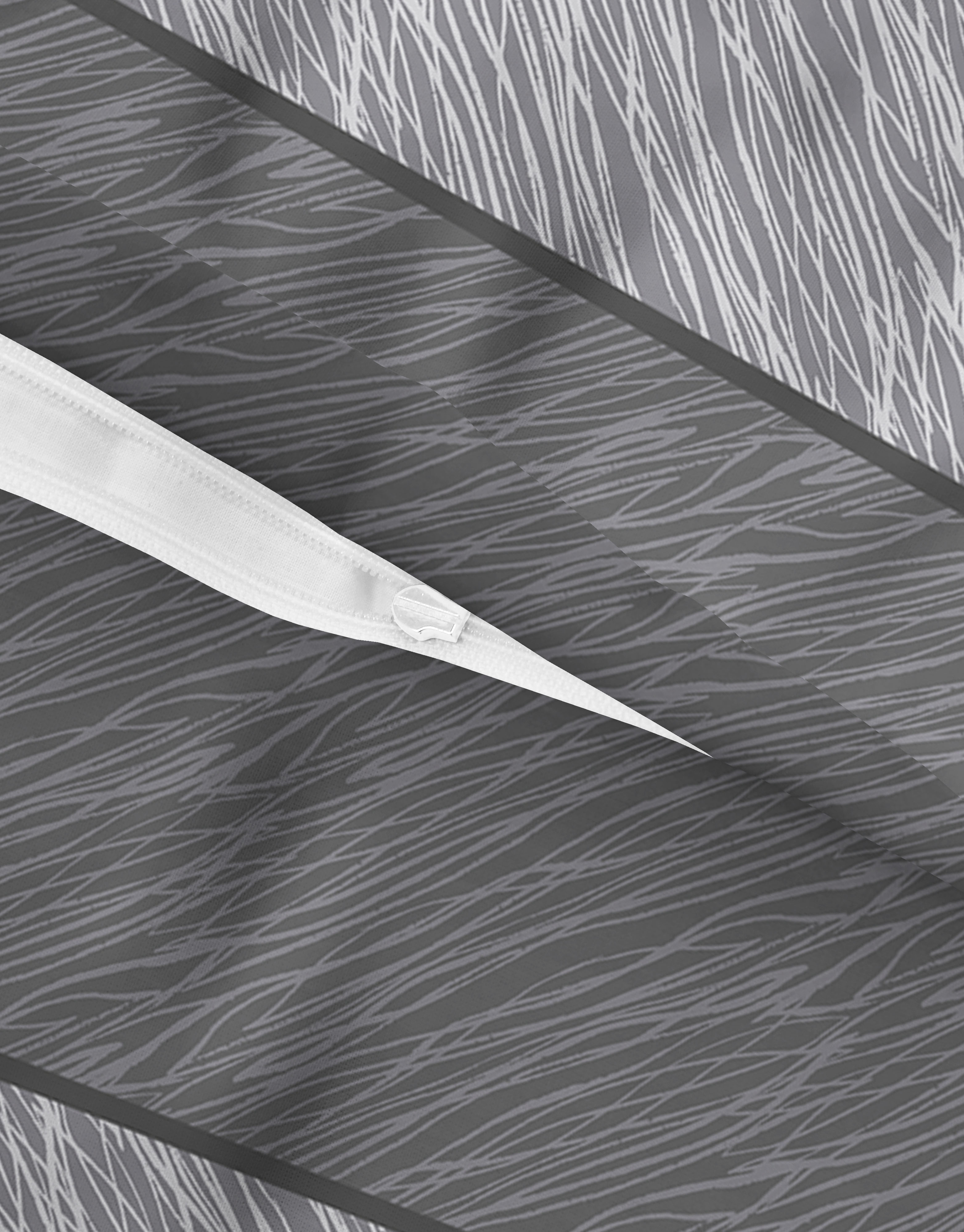 Biberna Streifen salbei 155x220 cm, Feinbiber-Bettwäsche