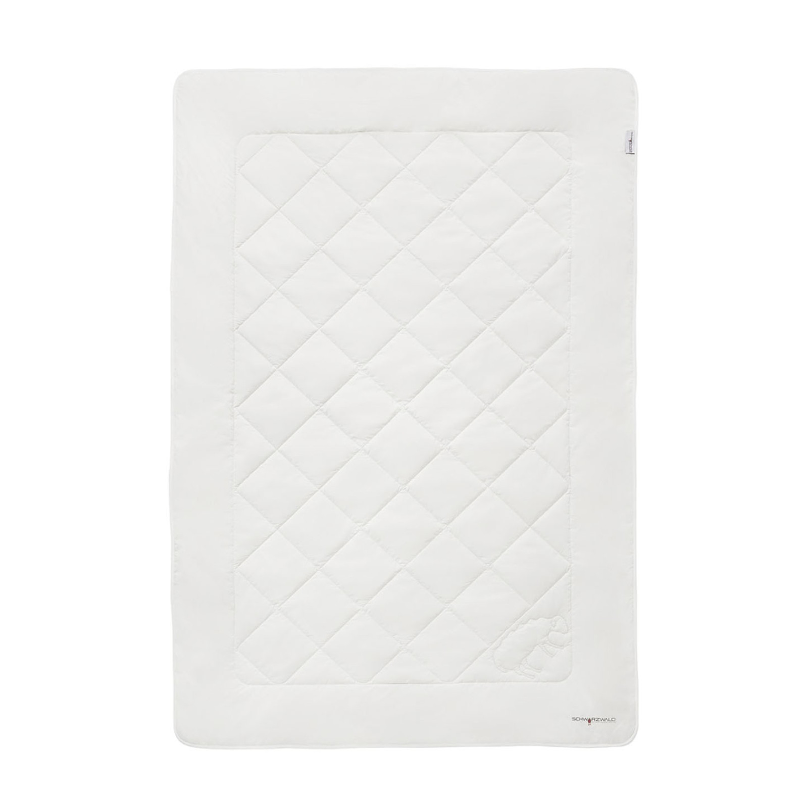 OBB Schurwolldecke Schafschurwolle Sommerdecke Maria 200x200 cm