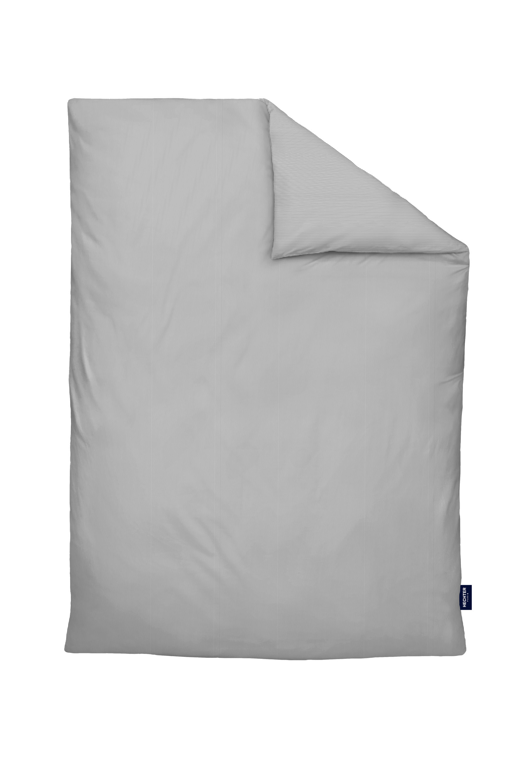 Biberna Satin 135 x 200 cm + 80 x 80 cm, silber/grau