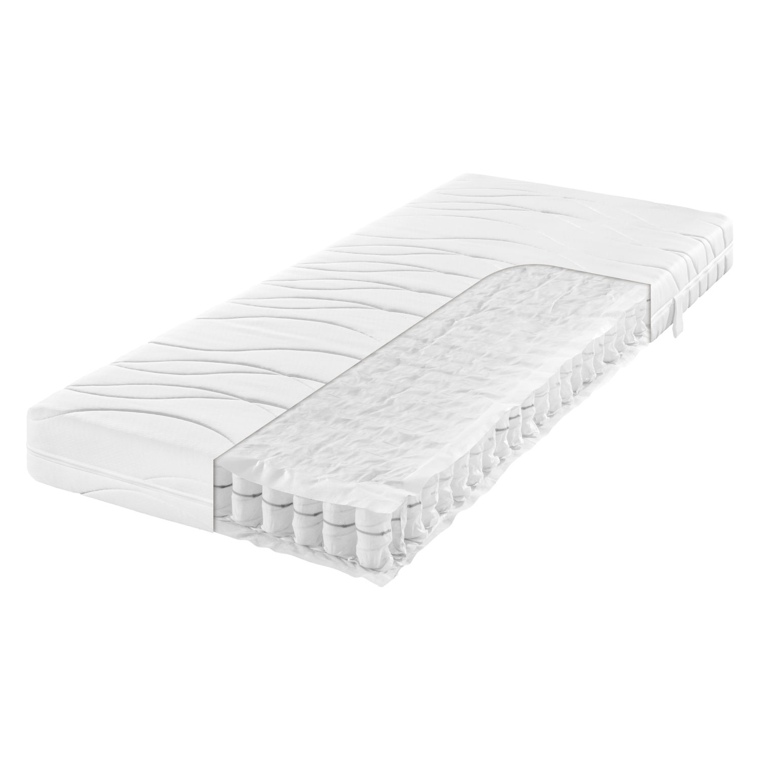 fan 7-Zonen-Tonnentaschenfederkern-Matratze Rubin T Härtegrad 3