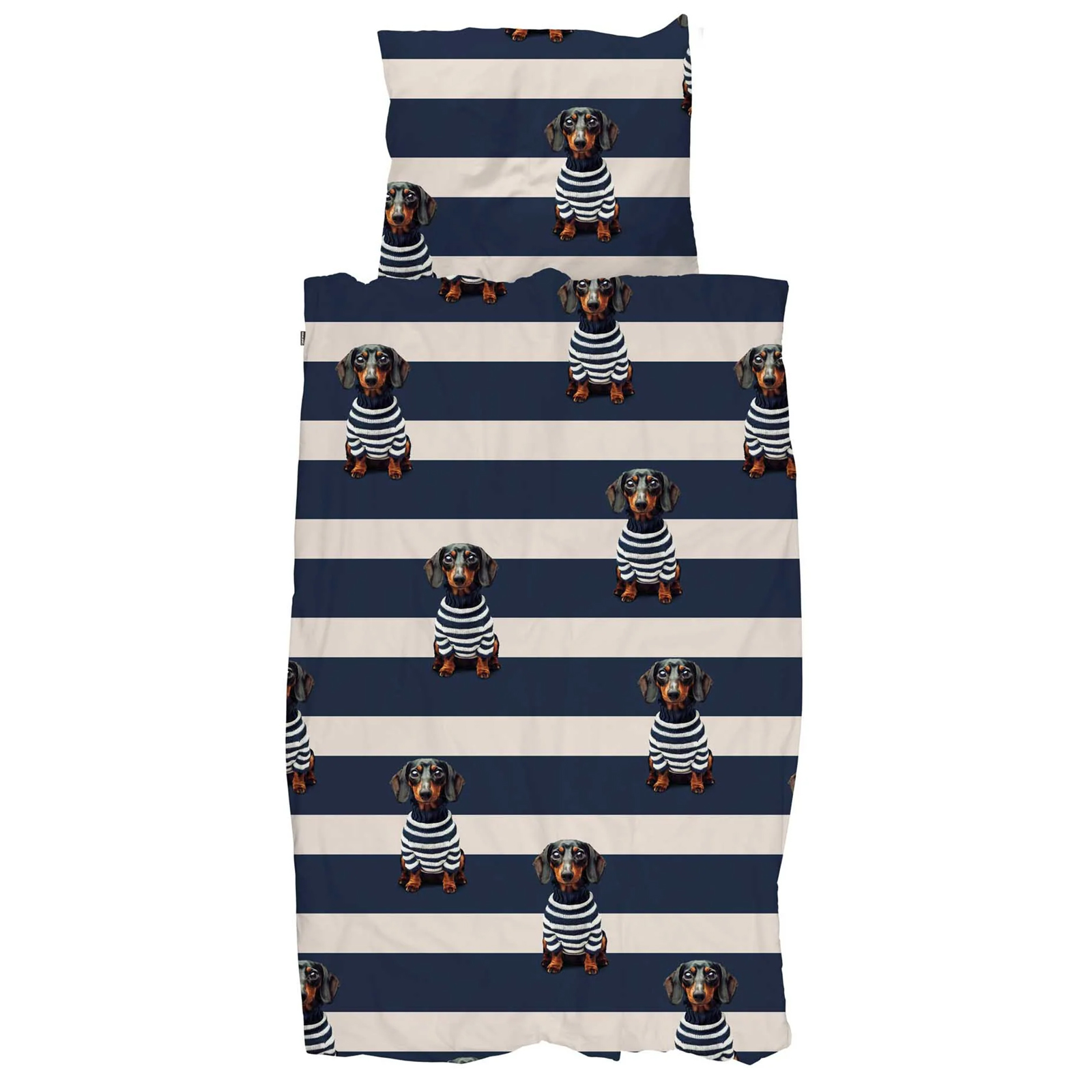 Snurk Bettwäsche Dackel Pierre, 135 x 200 cm, inkl. 1 Kissenbezug 80 x 80 cm