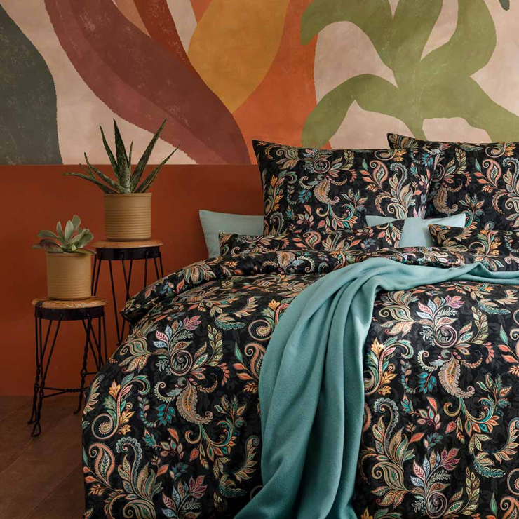 Estella Regina multicolor 155x220 cm, Mako-Satin-Bettwäsche