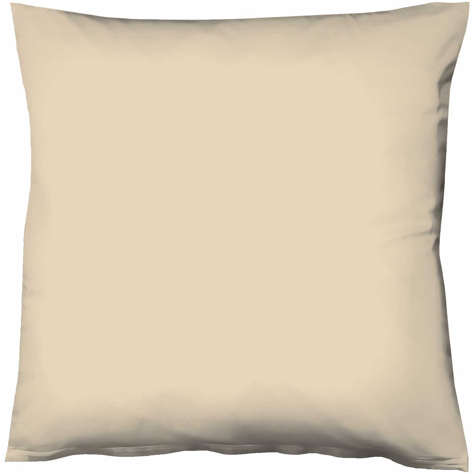Fleuresse Mako-Satin-Kissenbezug uni colours Farbe beige 2043