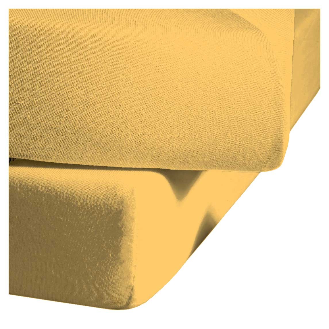 Fleuresse Mako-Satin-Spannlaken Colours, sonne