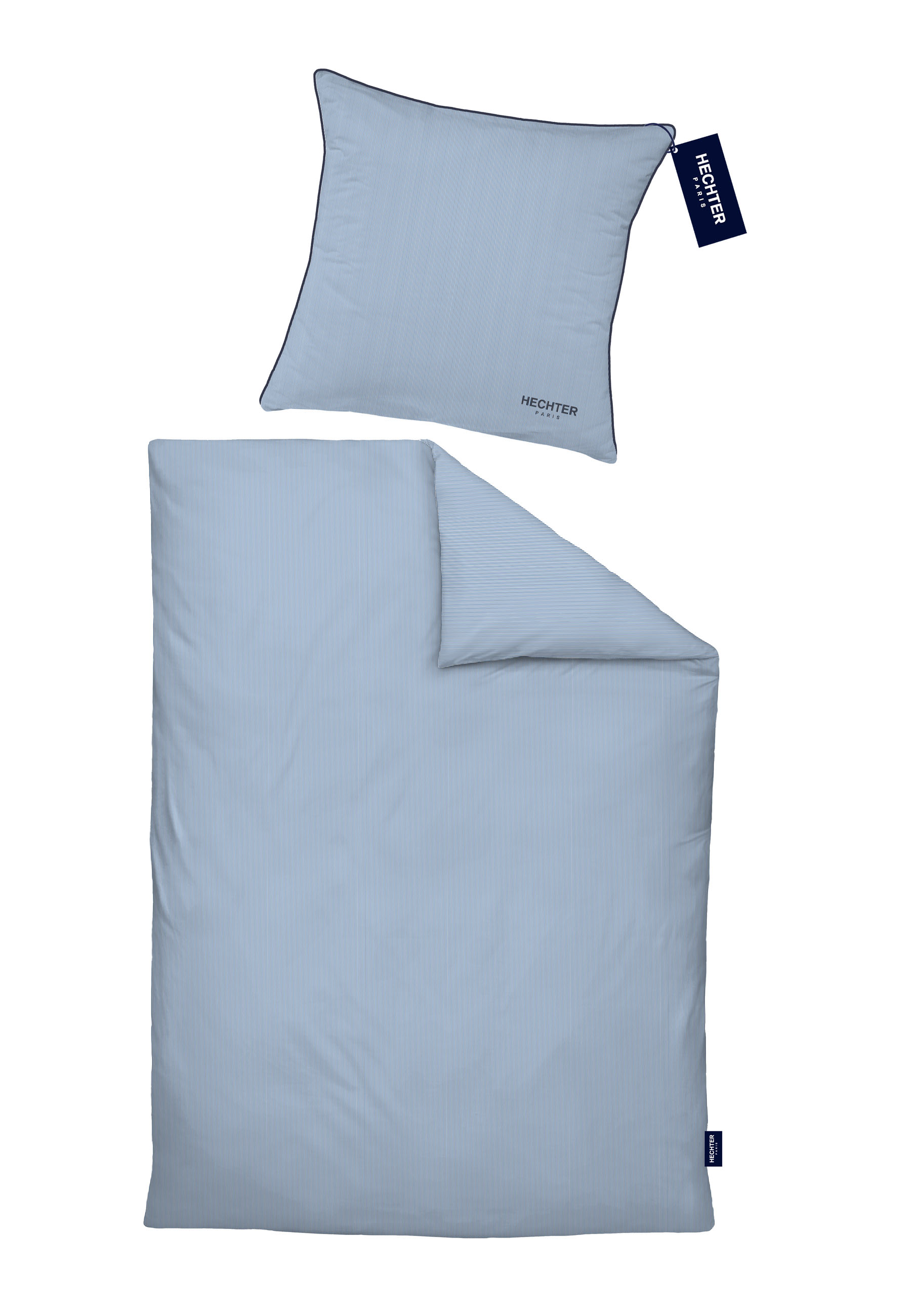 Biberna Satin 155 x 220 cm + 80 x 80 cm, marine