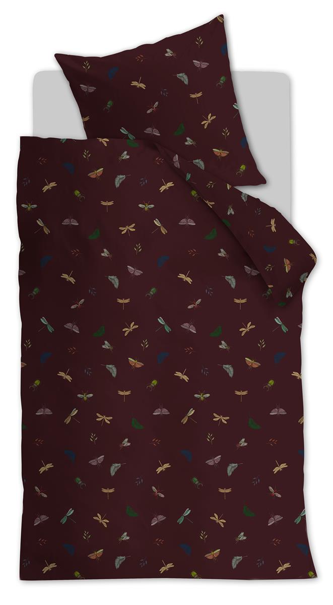 AHWM Bettwäsche Living World, Größe 135x200/80x80 cm, aubergine