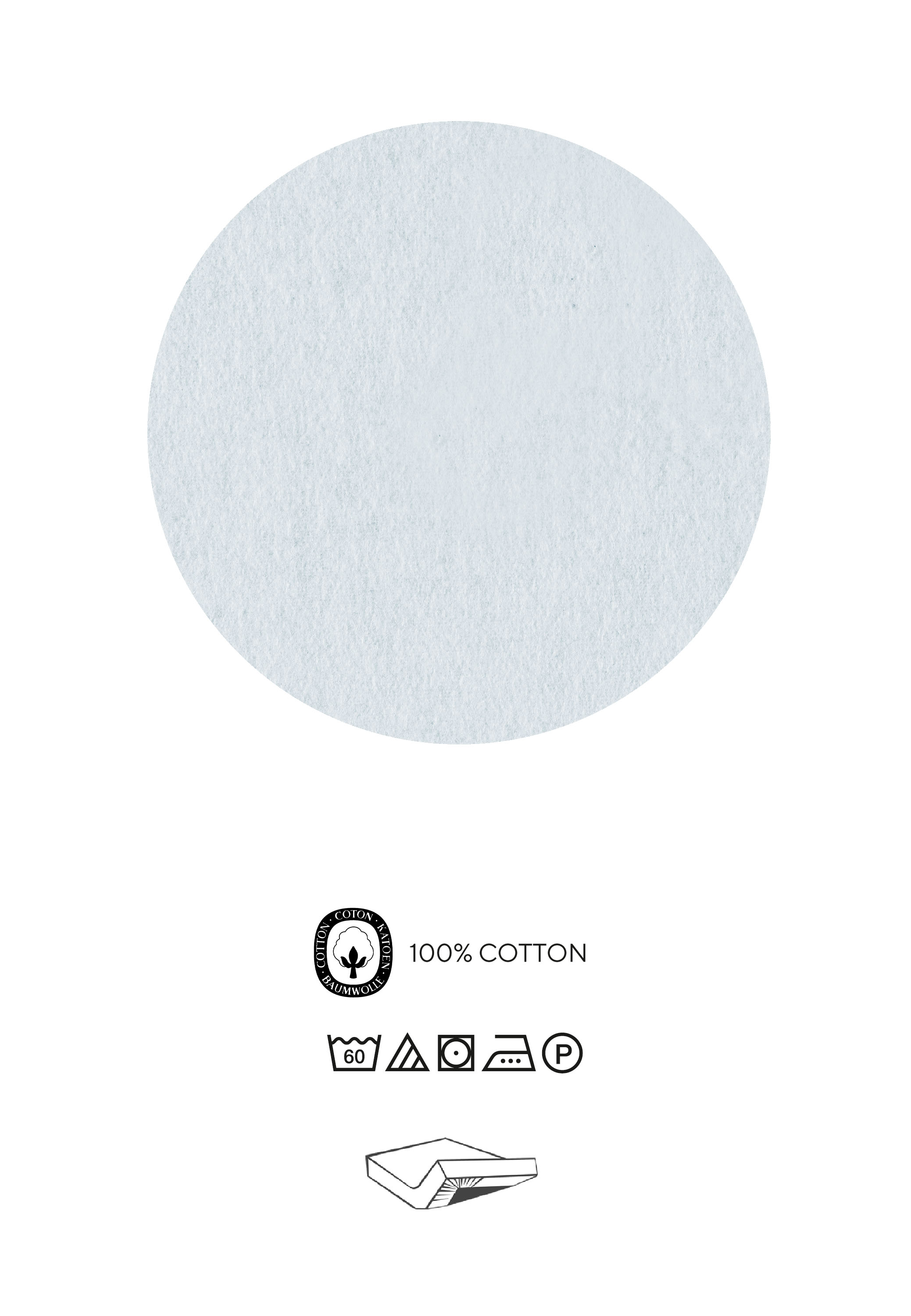 Biberna Spannbetttuch ciel 90x190 cm - 100x200 cm, Biber Melange uni