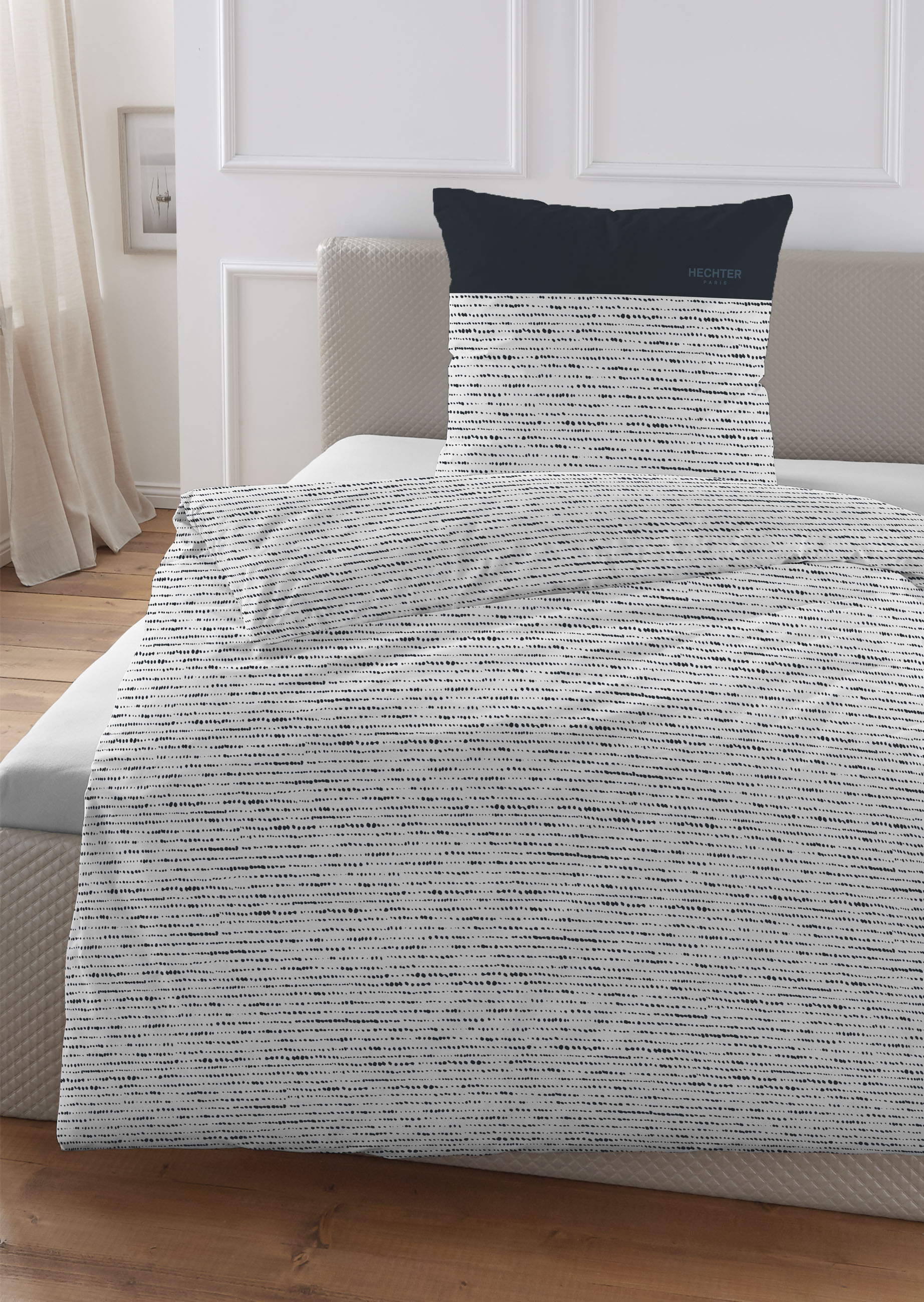 Biberna Renforcé 155 x 220 cm + 80 x 80 cm, marine