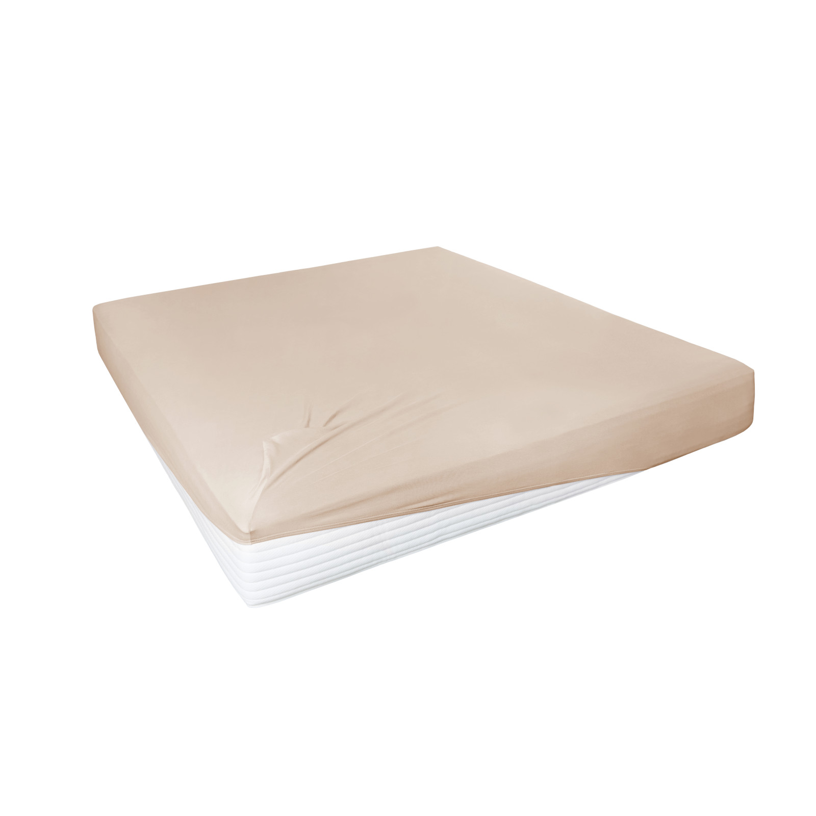 Hahn Haustextilien Elasthan-Feinjersey-Spannlaken Royal Größe 140-160 x 200-220 cm düne