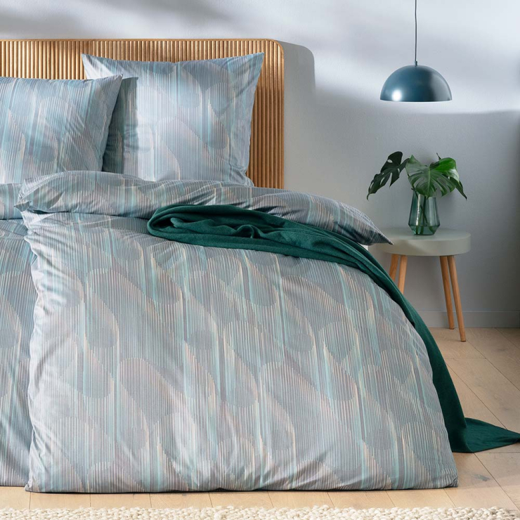 Estella Atelier Mako-Interlock-Jersey Bettwäsche Leon, 155x220 cm+80x80 cm, graphit