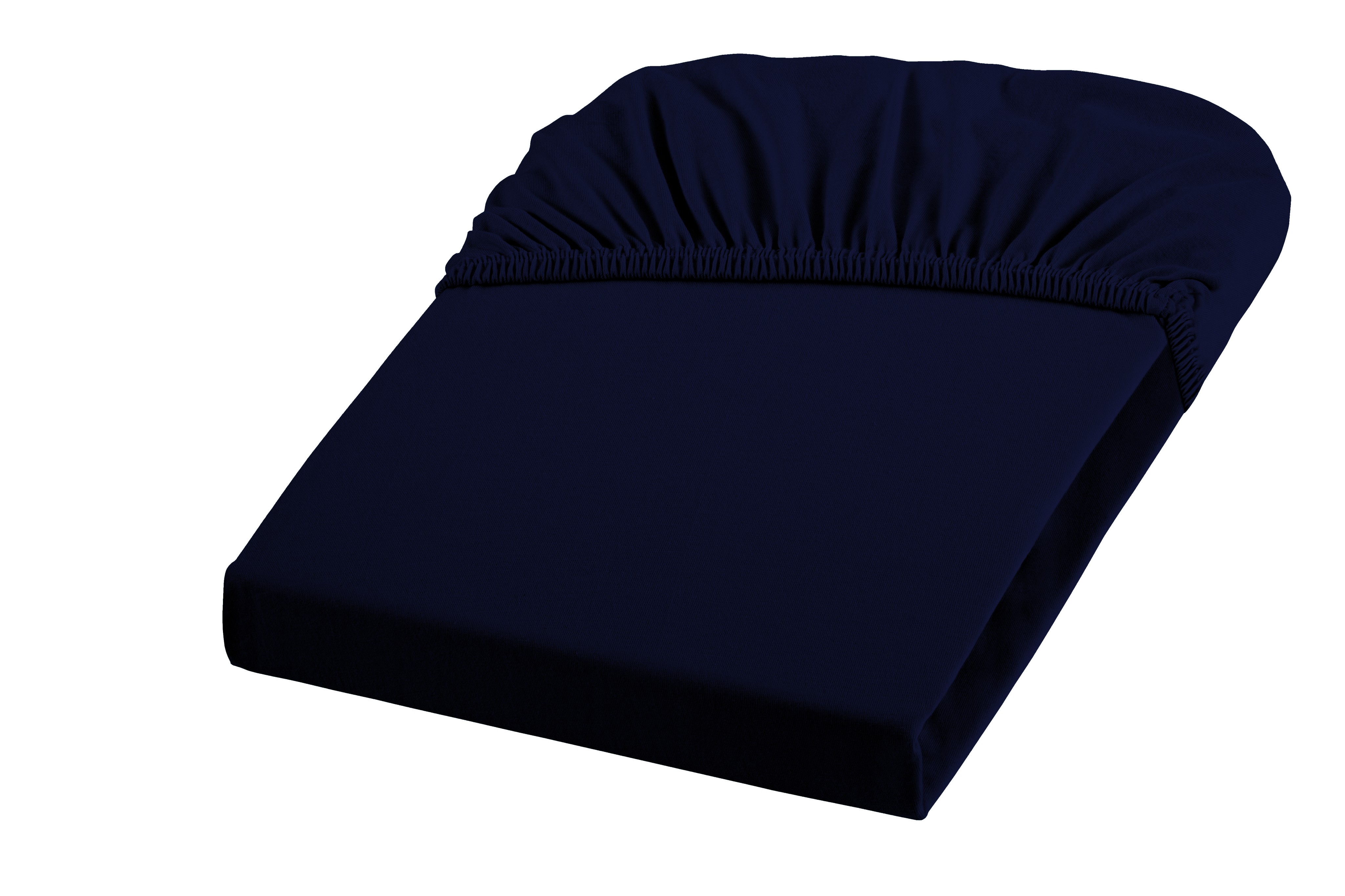 Fleuresse Jenny C 120x200 cm, Mako-Jersey-Spannlaken nachtblau