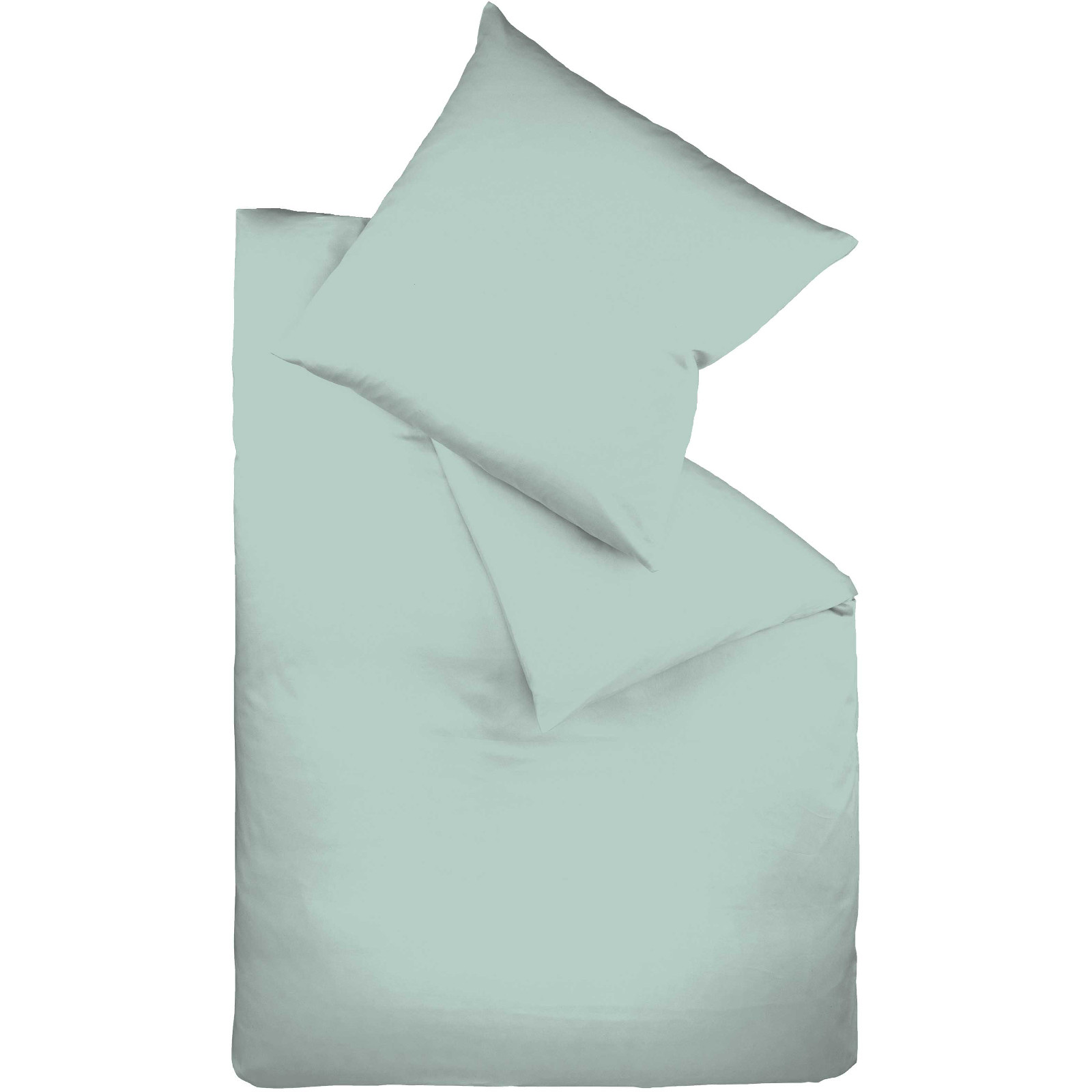 Fleuresse Mako-Satin-Bettwäsche Colours, aqua