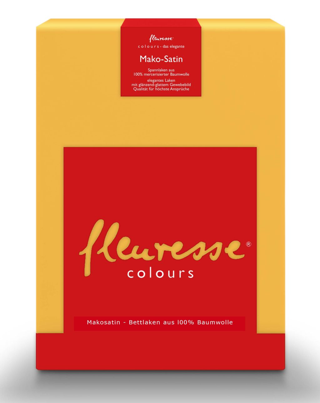 Fleuresse Mako-Satin-Spannlaken Colours, sonne