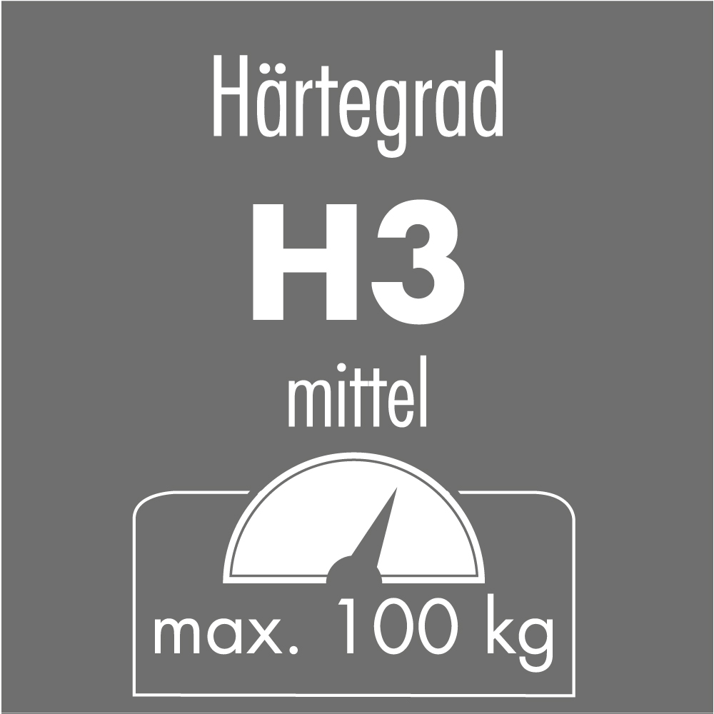 IRISETTE Cuba Härtegrad 3, 7-Zonen-Tonnentaschenfederkern-Matratze