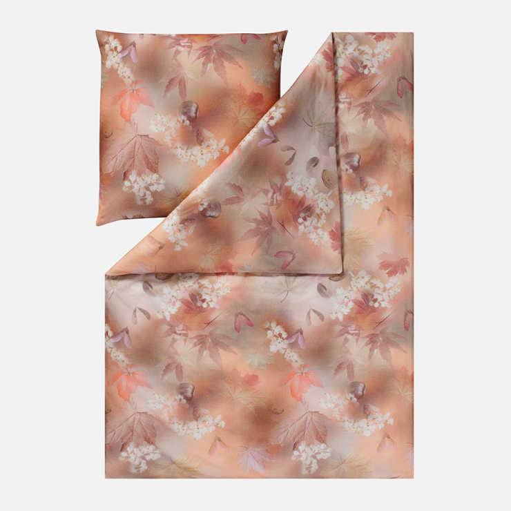 Estella Impulse Kuschelflanell Chestnut, 155x220 cm+80x80 cm, bernstein