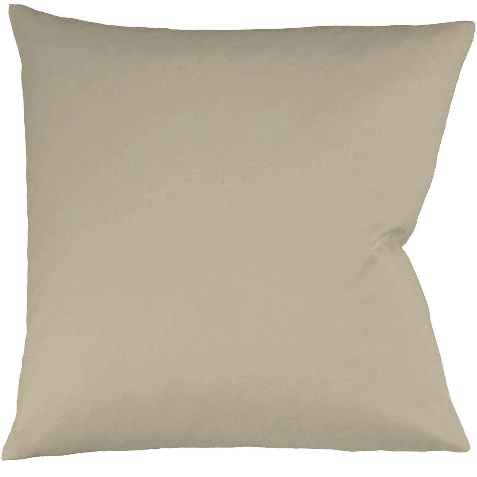 Fleuresse Interlock-Jersey-Kissenbezug uni colours taupe 9042