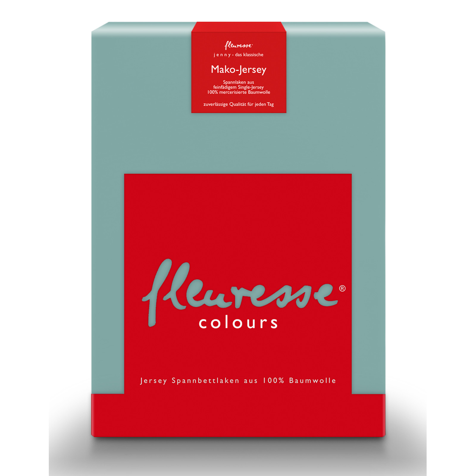 Fleuresse Mako-Jersey-Spannlaken Jenny C Farbe aqua 6078